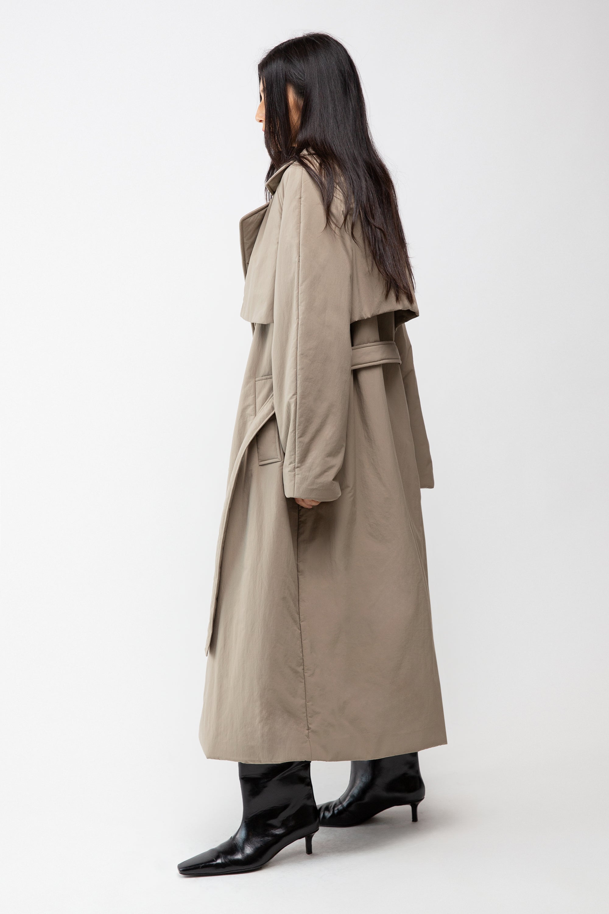 OVERSIZED PUFFER TRENCH COAT 2025 Cheap Pice