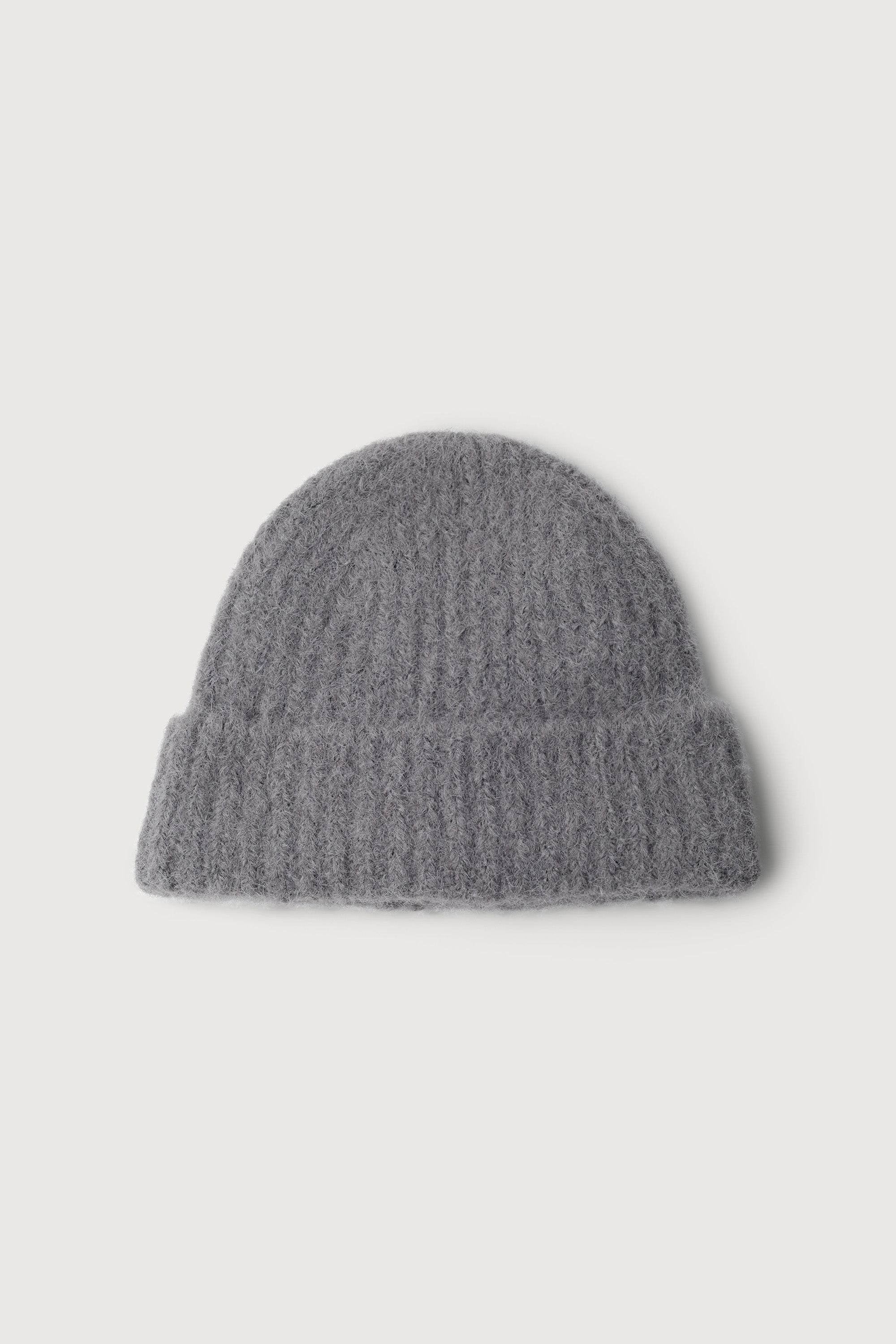 WOOL BLEND RIBBED BEANIE Looking For