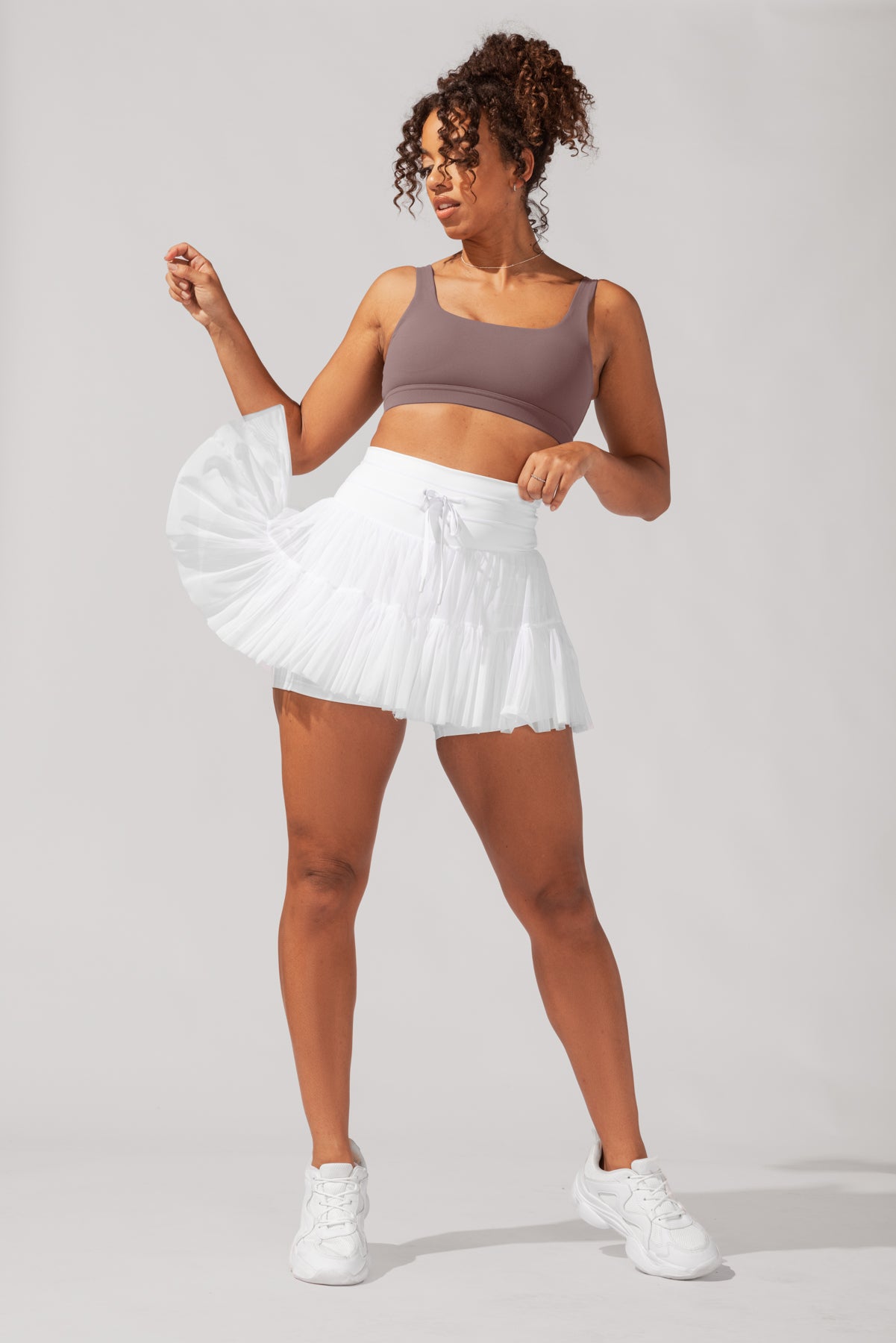 Pirouette Skort - Cool White Cheap From China