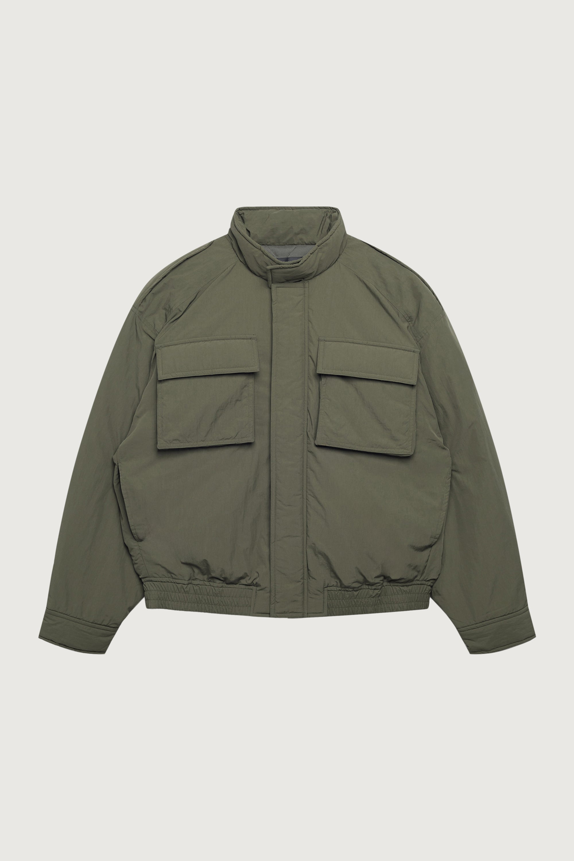 LS OVERSIZED NYLON BOMBER JACKET| OAK + FORT Cheap Visa Payment