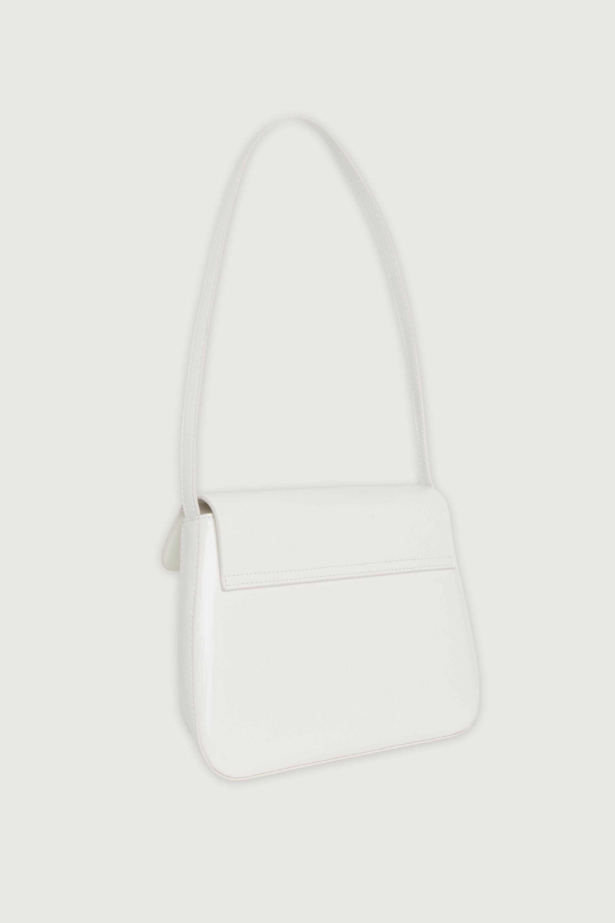 PATENT FRONT FLAP SHOULDER BAG Visit New Online