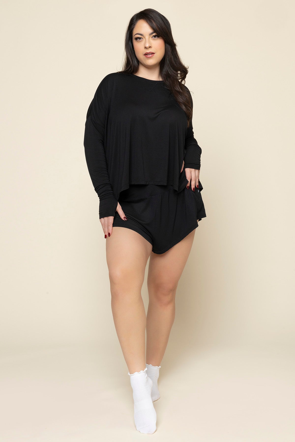 The Perfect Long Sleeve Top - Black Free Shipping Fake