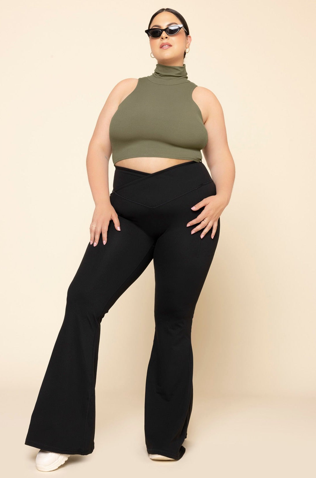 I Feel Cute Crop Top - Burnt Olive Discount Low Cost