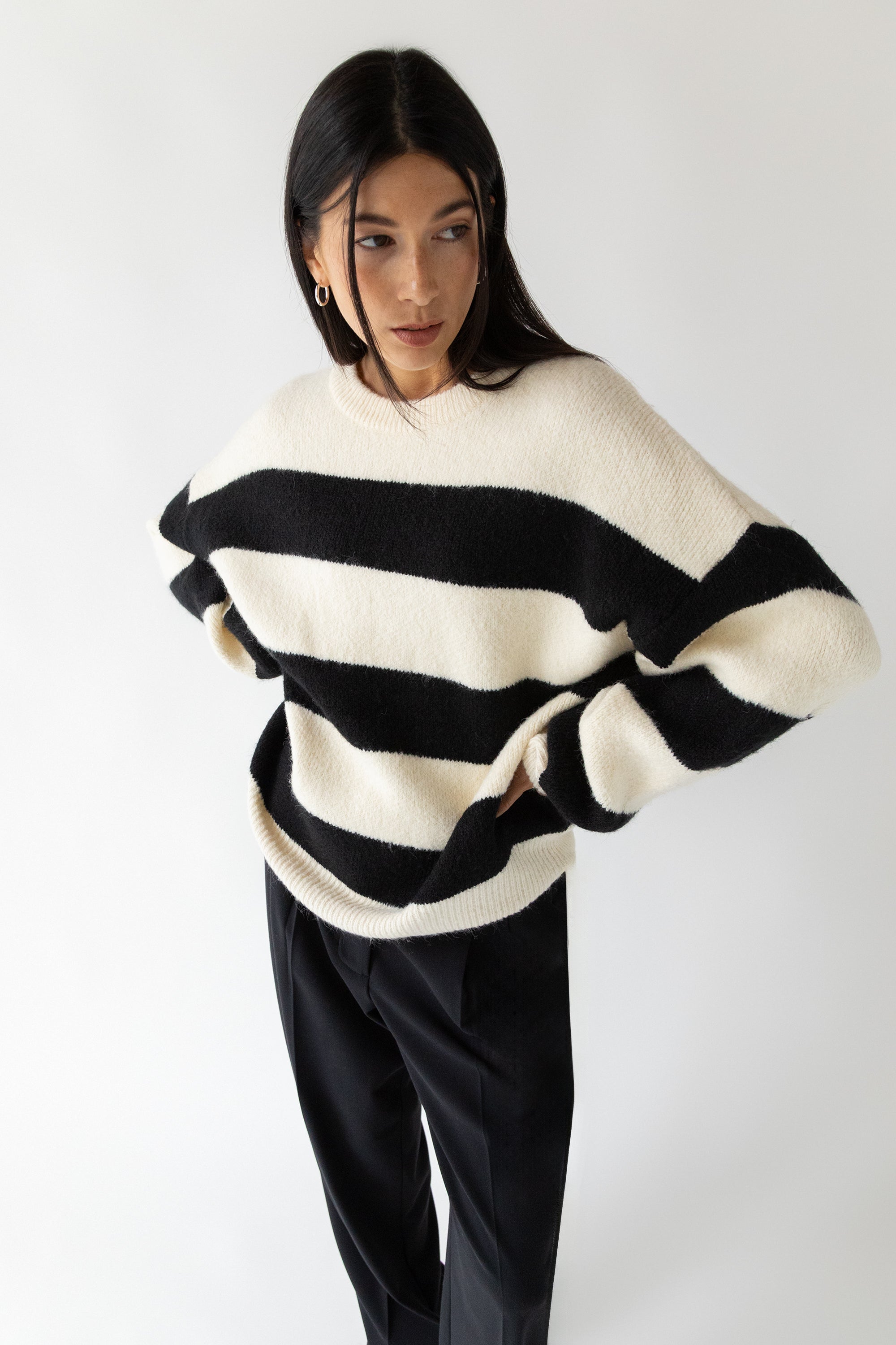 OVERSIZED STRIPED SWEATER Buy Cheap Looking For