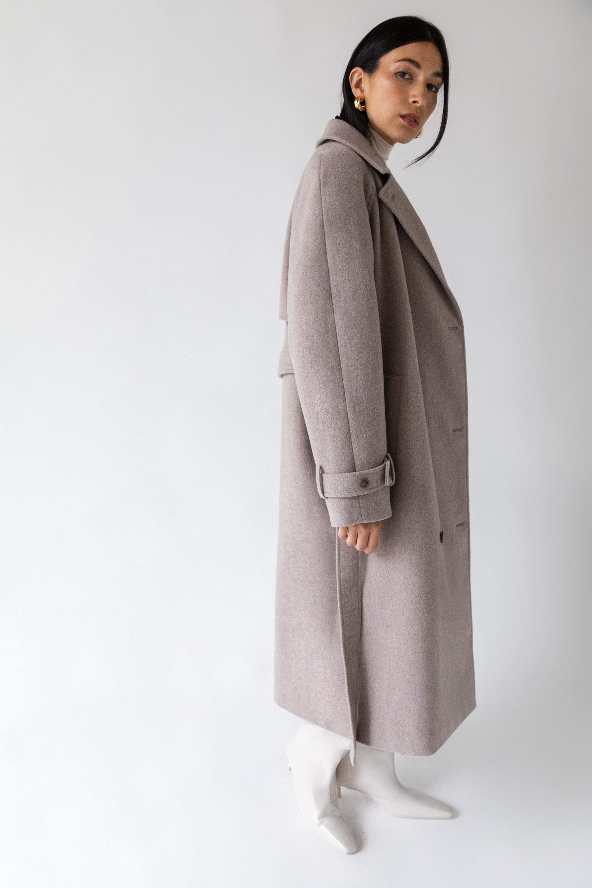 WOOL-BLEND TRENCH COAT Discounts