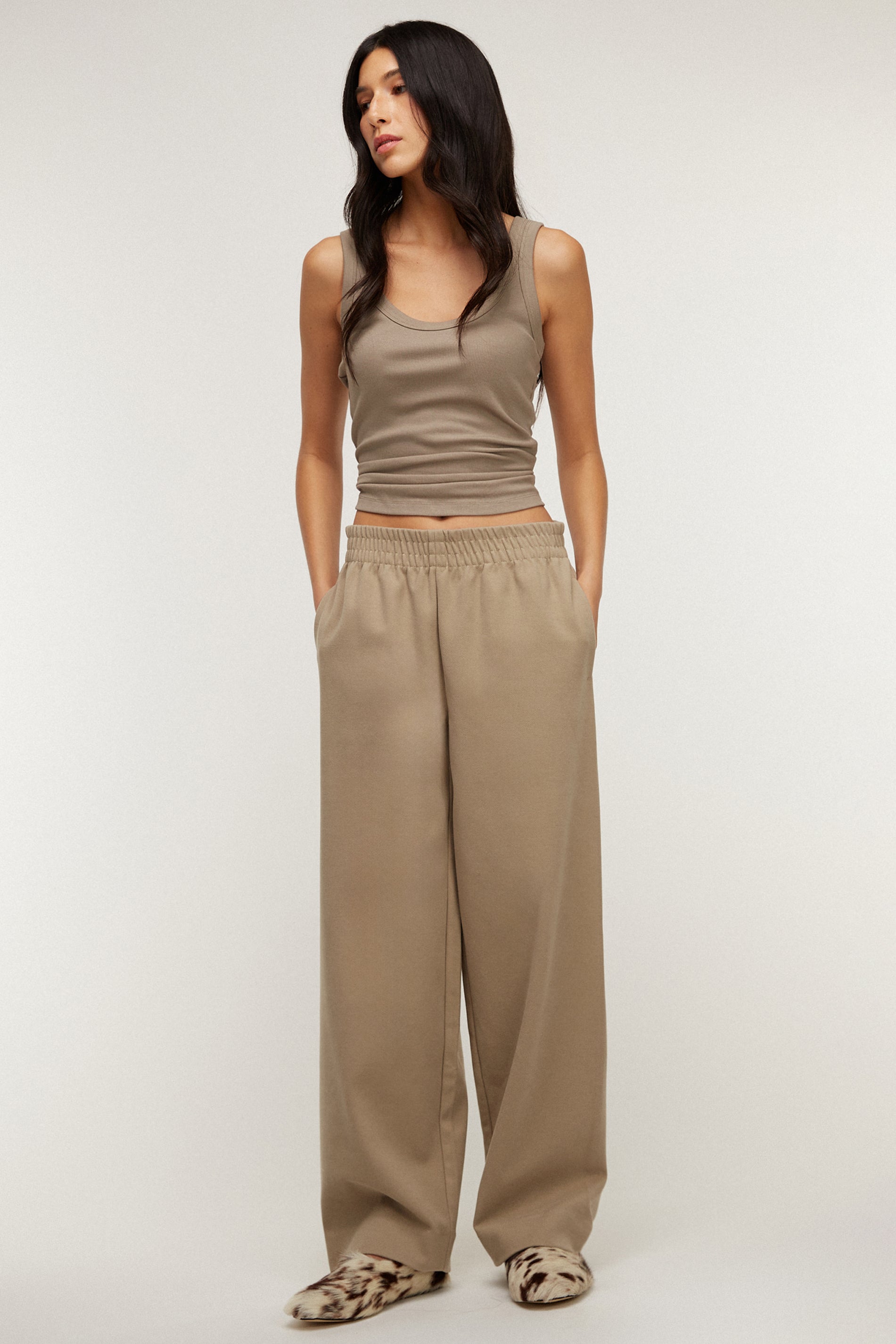 ELASTIC WAIST WOVEN PANT Discount Wiki