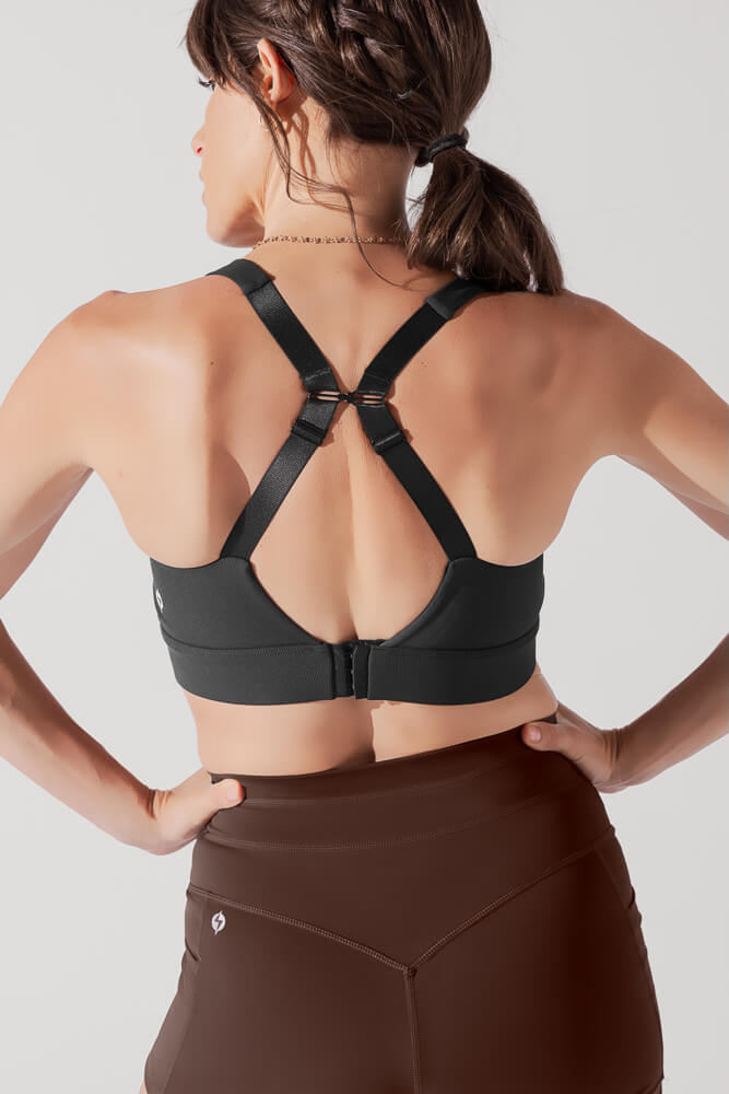 Adventure Scoop Bra (Ribbed) - Charcoal Free Shipping Release Dates