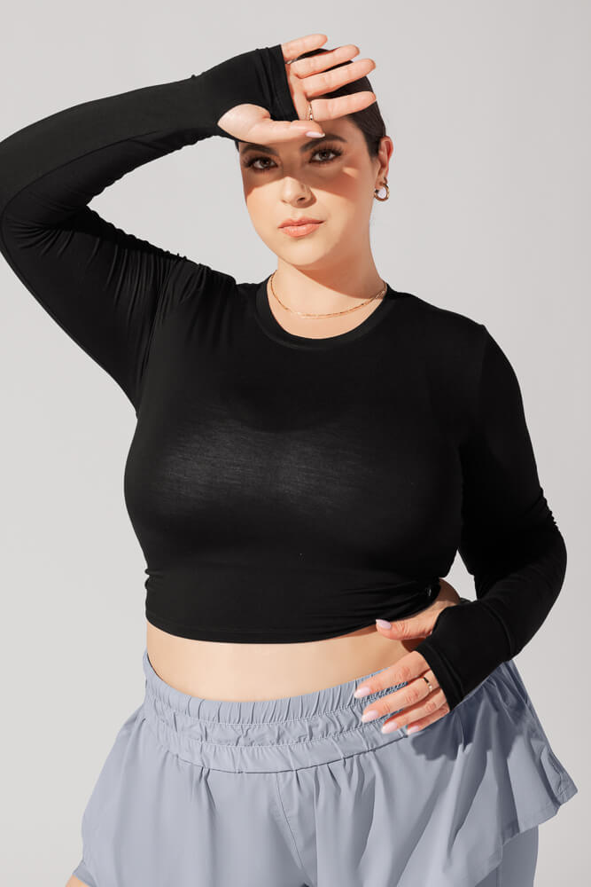 Bow Back Reversible Long Sleeve Top - Black Websites For Sale