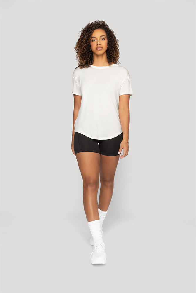 Reversible Deep V Tee - Cloud Dancer Free Shipping Wiki