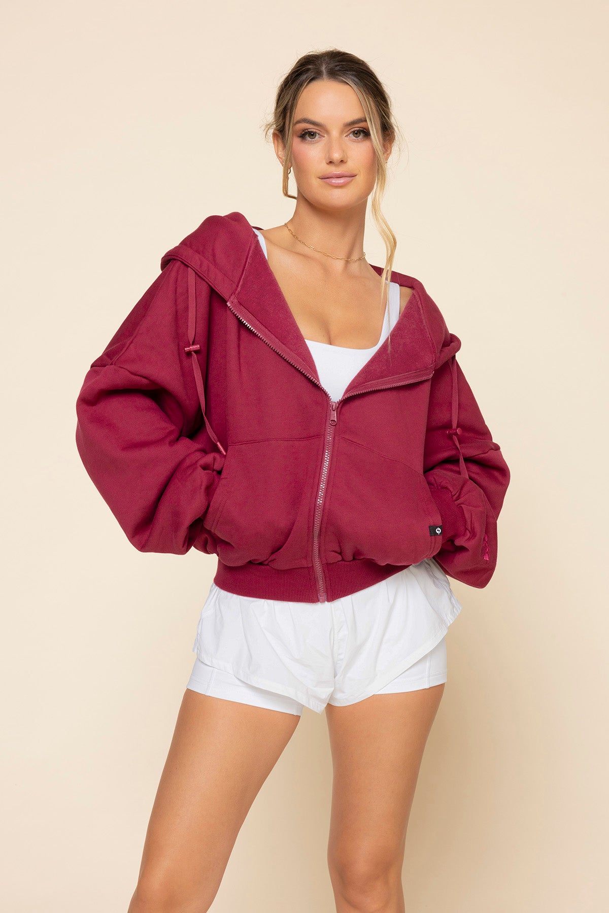 Zip Cloud Hoodie - Ruby Buy Cheap 2025