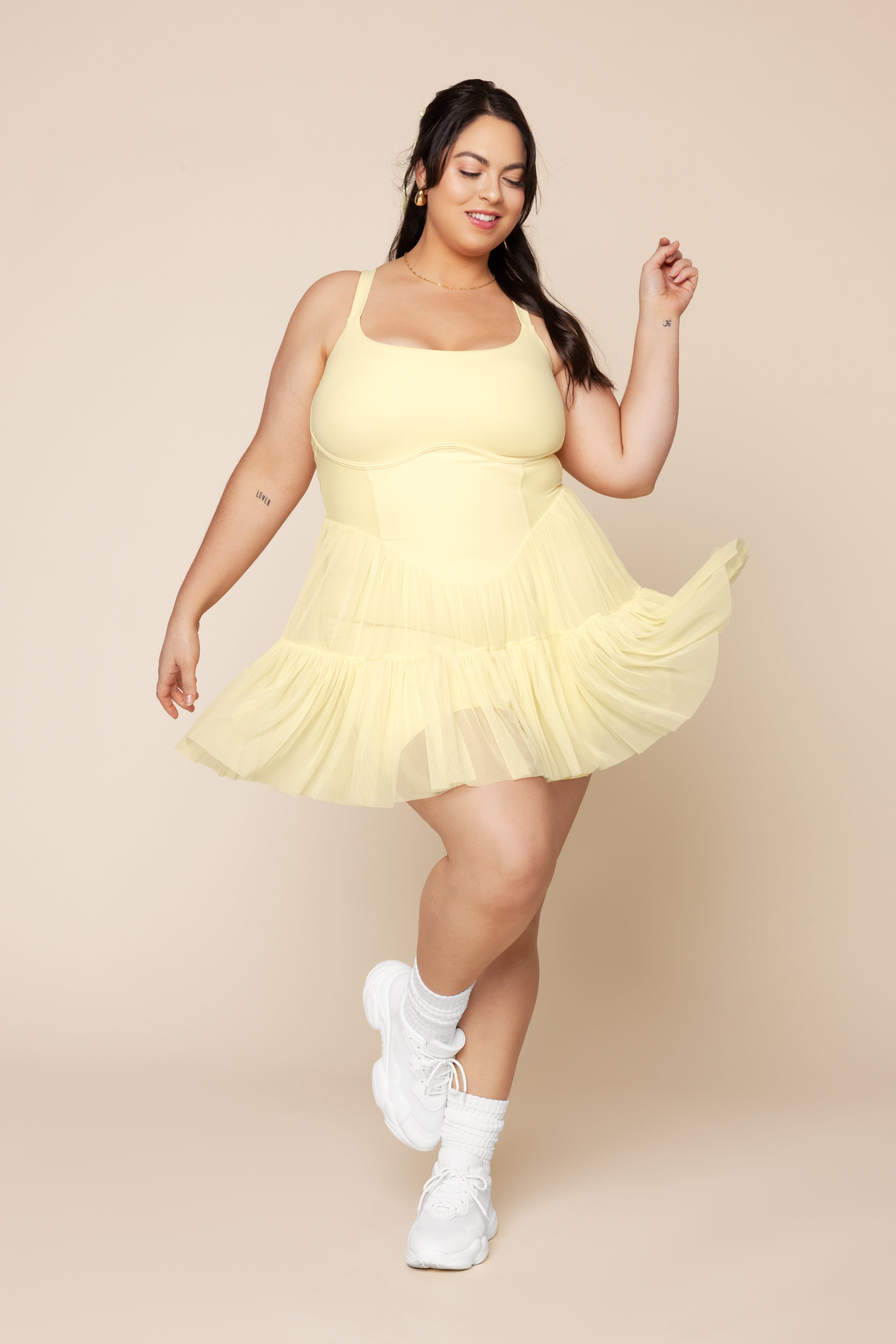 Corset Pirouette Dress - Buttercream Clearance Shop