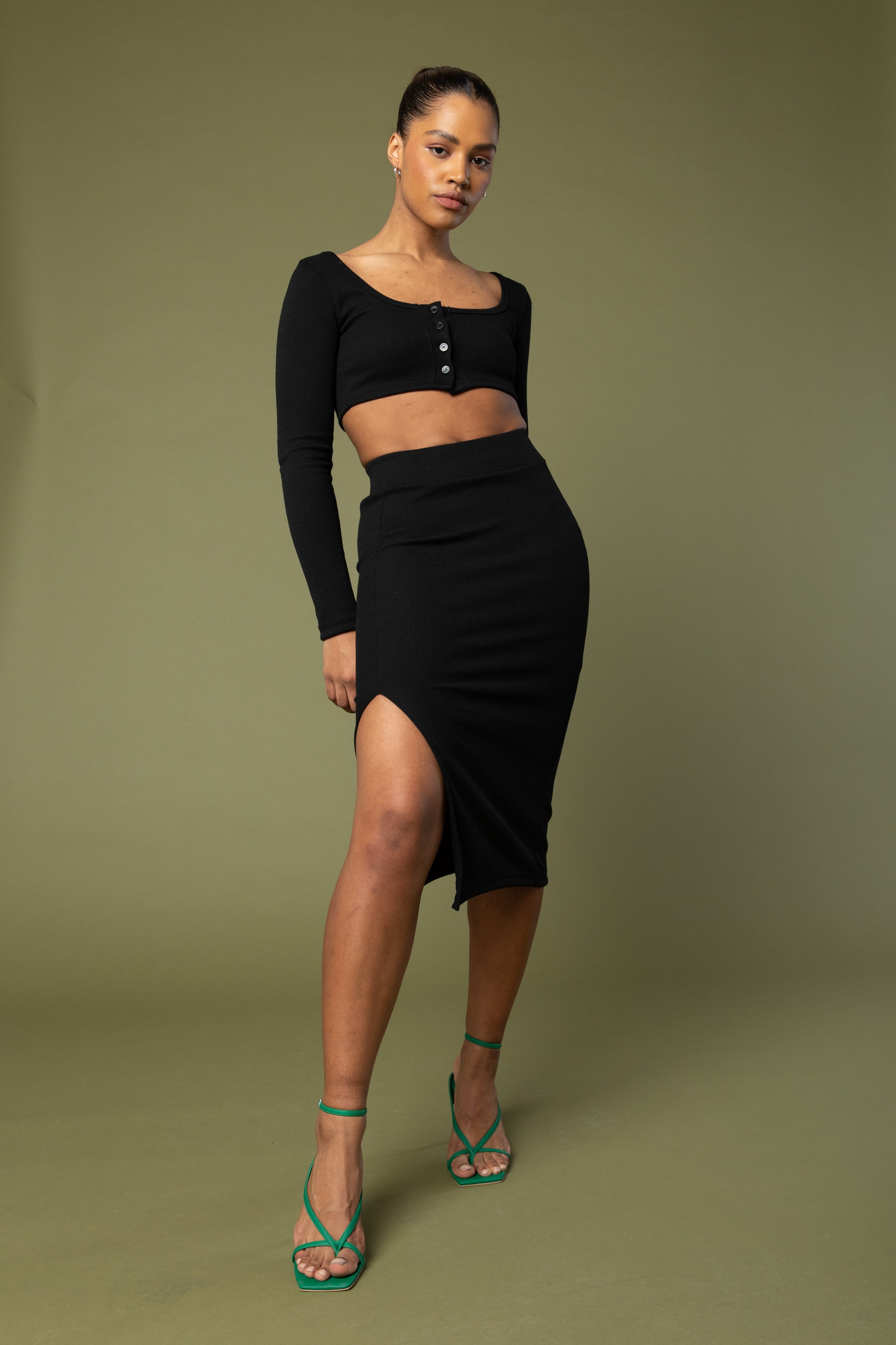 KNIT MIDI SKIRT Low Pice Fee Shipping Cheap Online