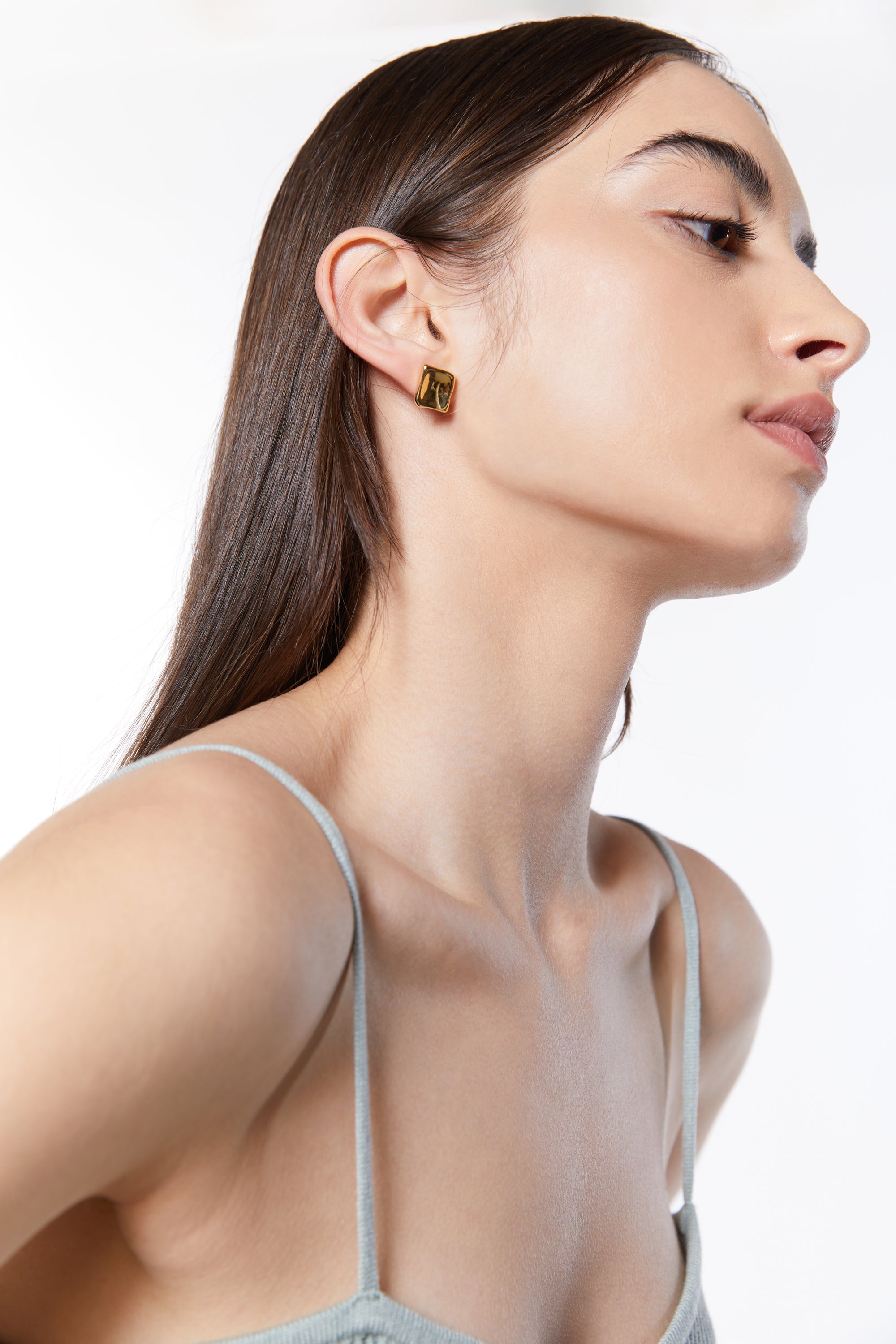 ABSTRACT SQUARE STUD EARRING Sale Outlet Locations