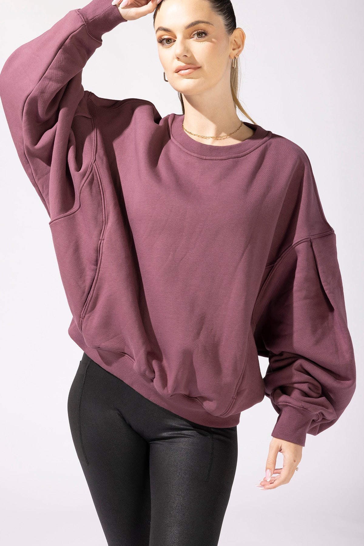 Brunch Sweater - Merlot Finishline