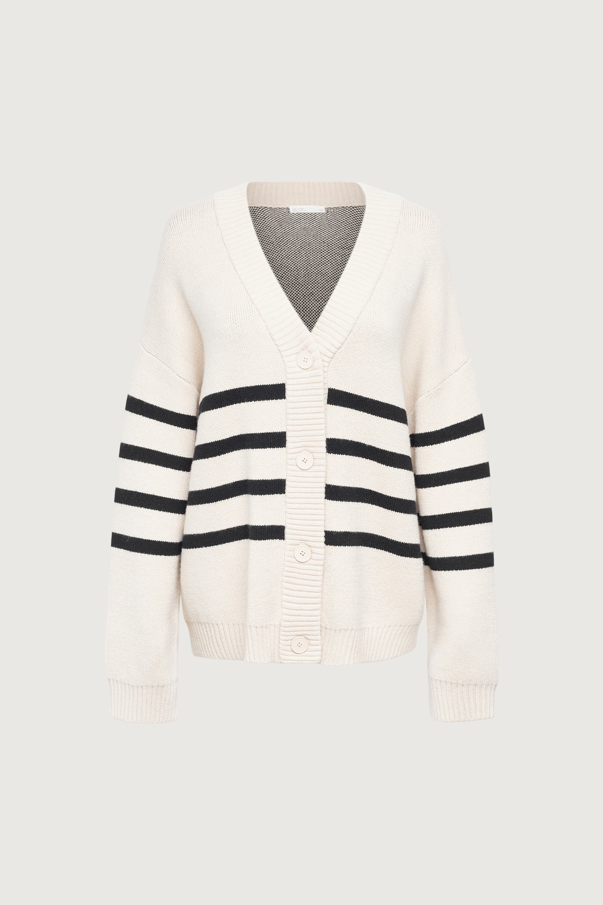 STRIPED BUTTON FRONT CARDIGAN Buy Cheap Great Deals