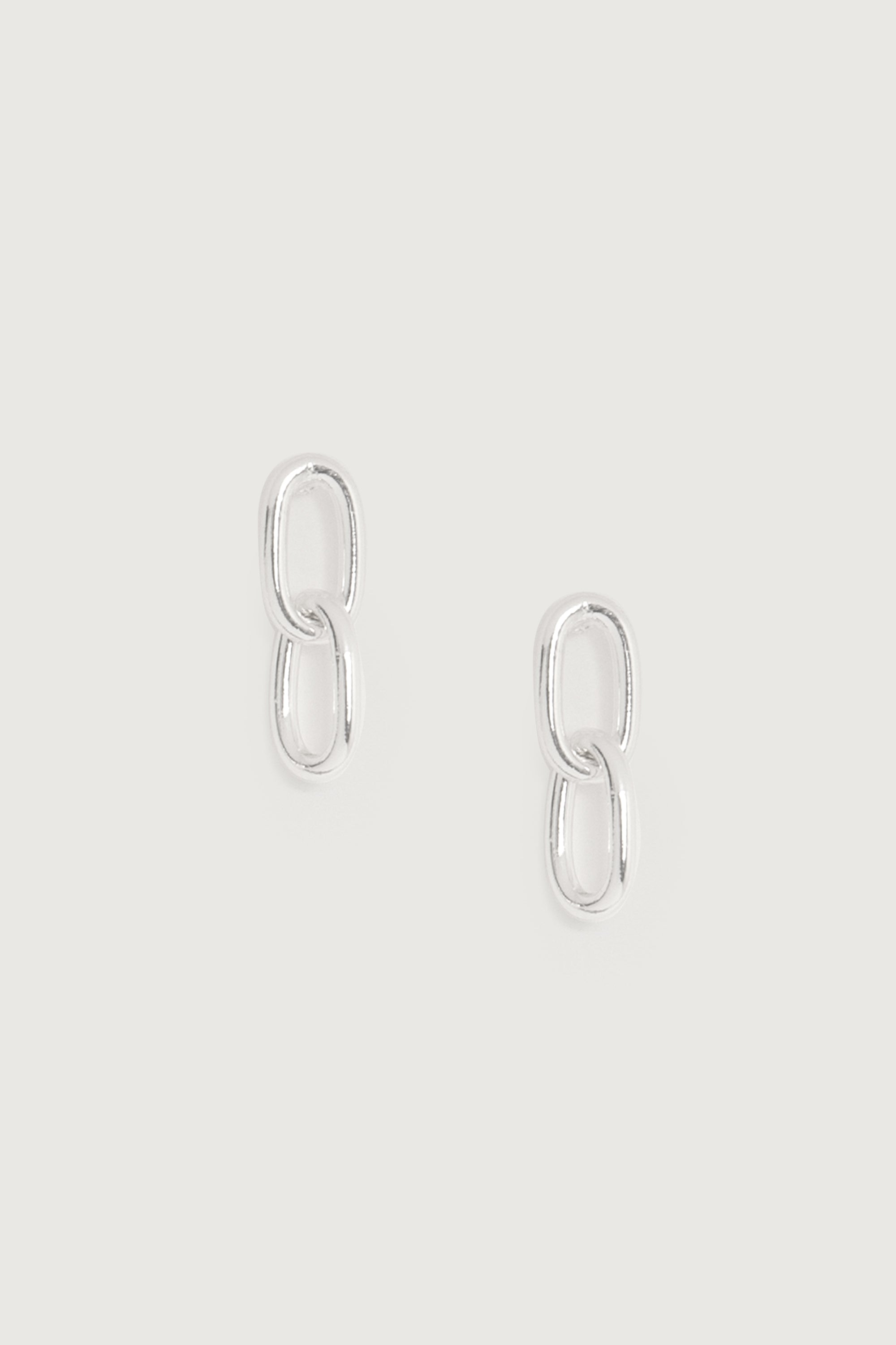 LINKED CHAIN DROP EARRING Discount Pay With Visa