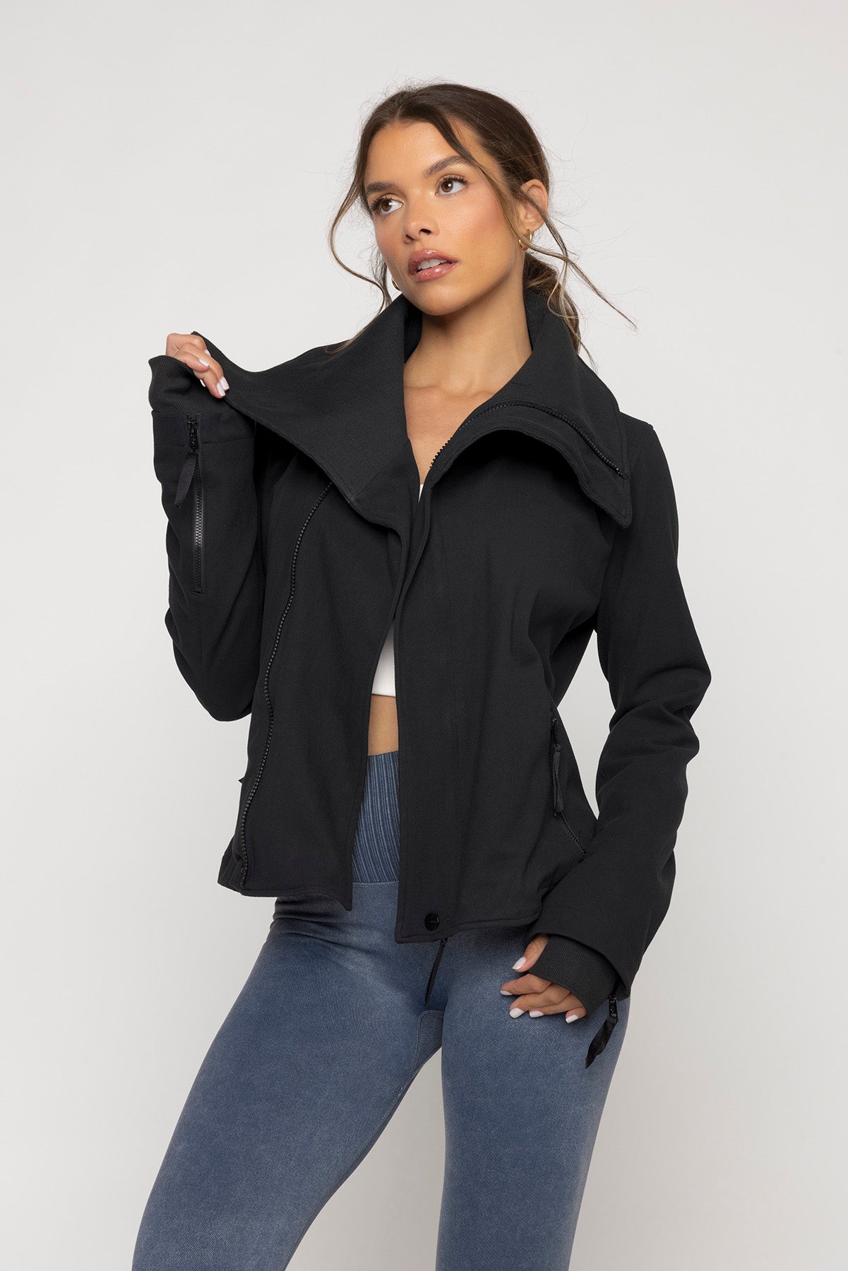 Heart Racer Moto Jacket - Black Store With Big Discount