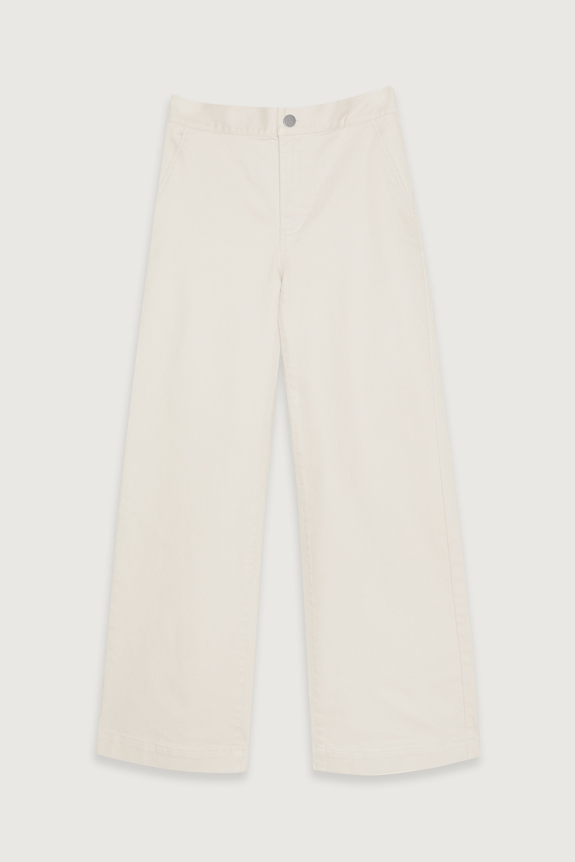 LONG LENGTH TWILL WIDE LEG PANT Supply Cheap Pice