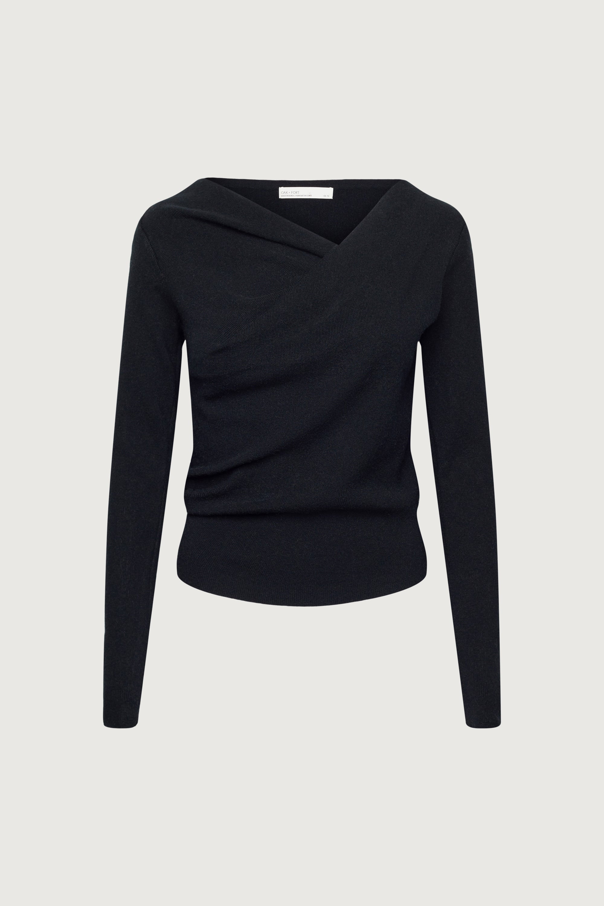 LONG SLEEVE GATHERED NECK TOP Sale Low Pice Fee Shipping