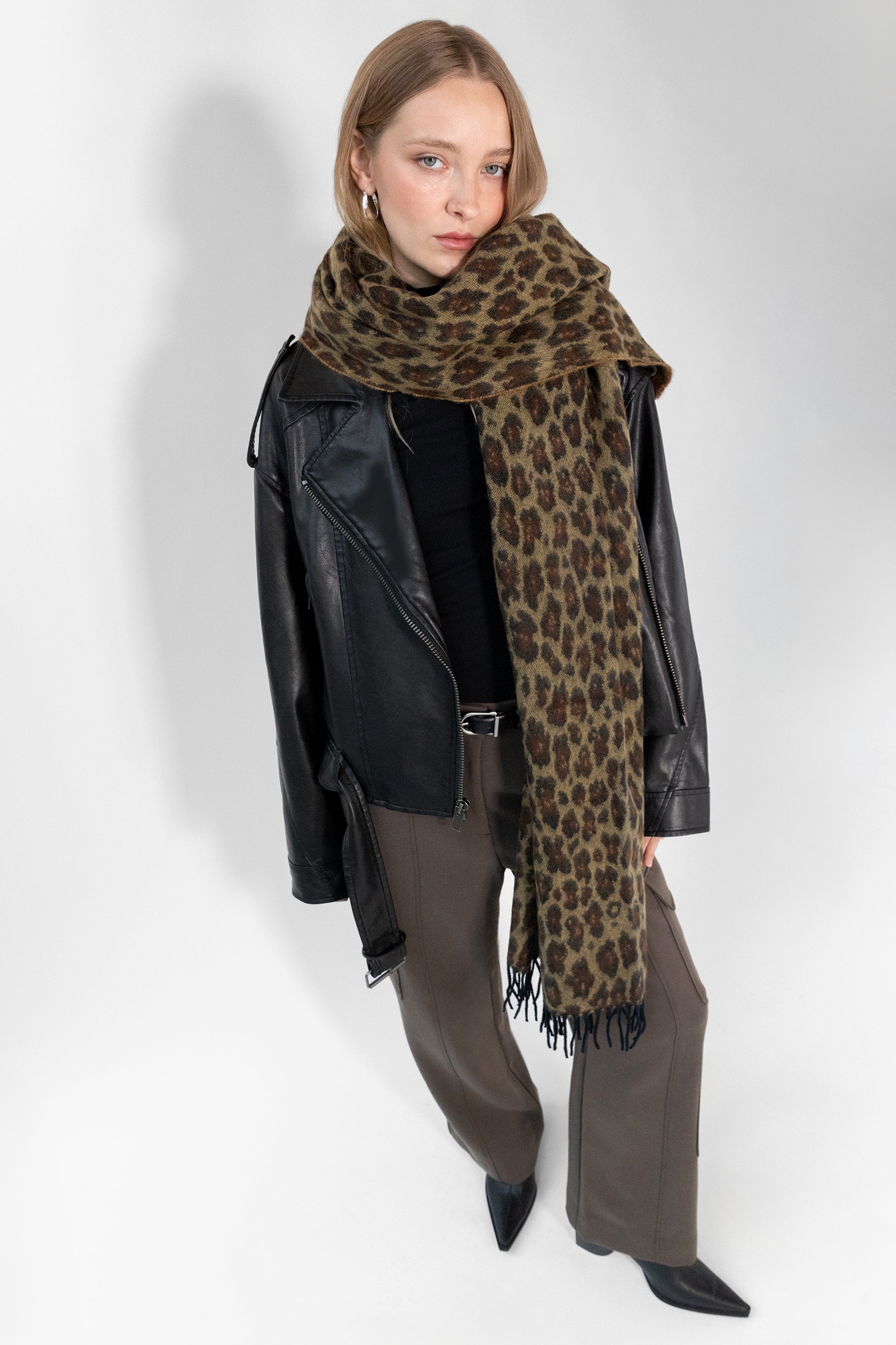 LEOPARD PRINT SCARF Cheap Professional