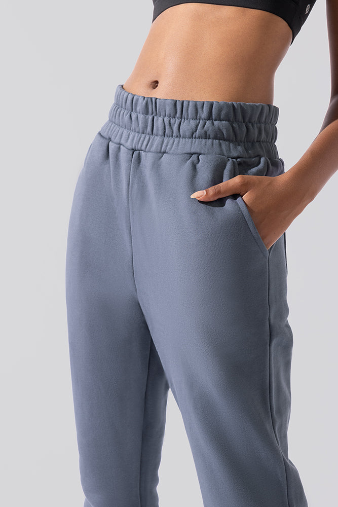 Cloud Rollover Sweatpant - Denim Blue Largest Supplier For Sale