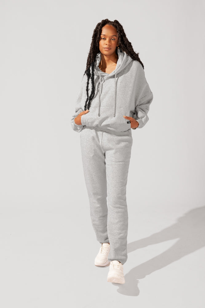 Cloud Rollover Sweatpant - Heather Grey Sale Wholesale Pice