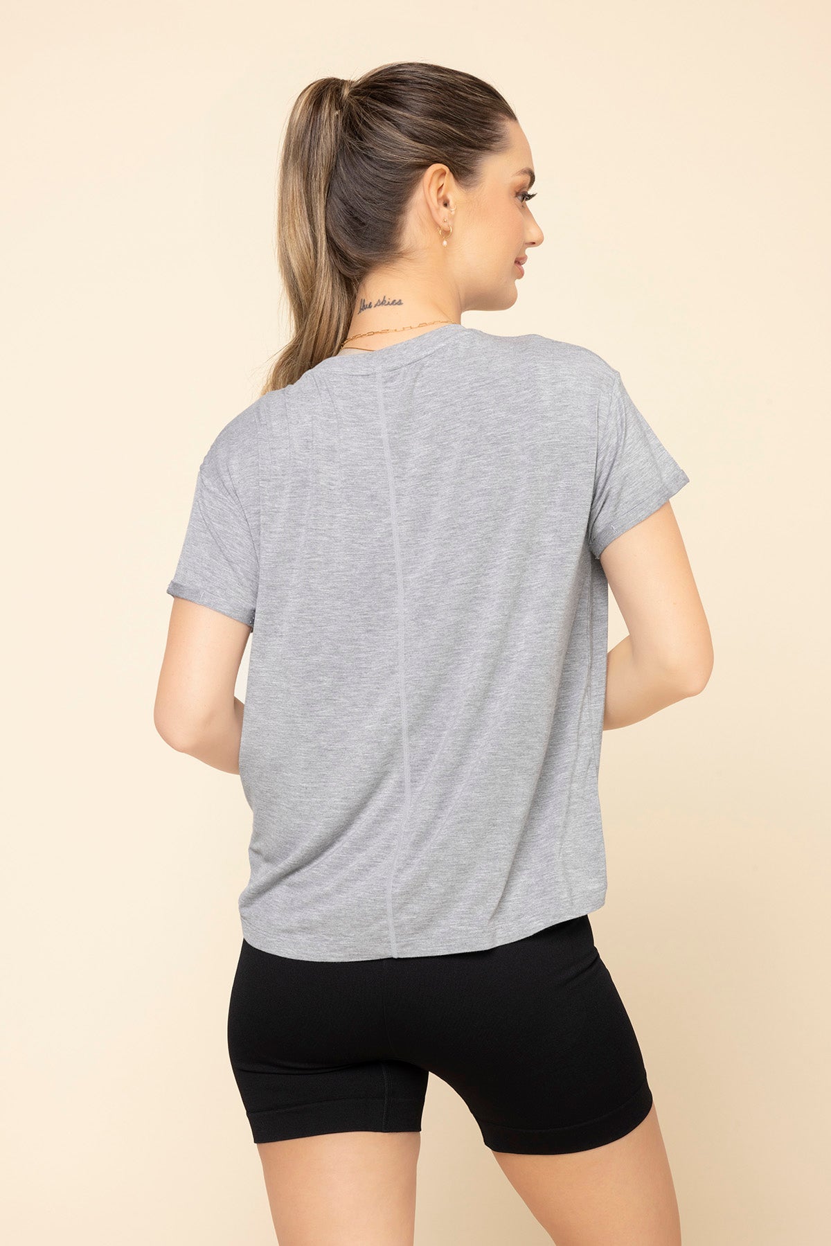 The Perfect Tee - Heather Grey Visa Payment