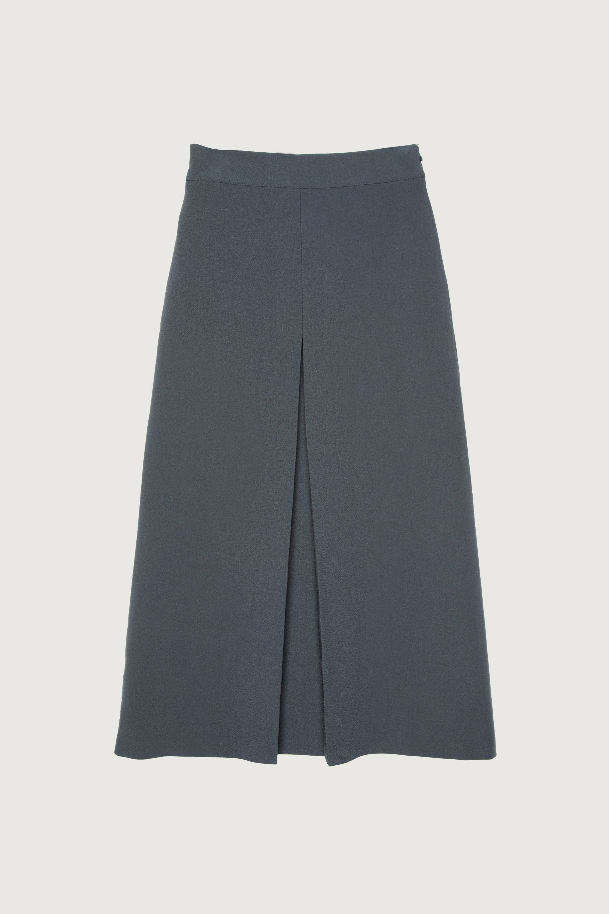 MIDI SKIRT WITH FRONT PLEAT Free Shipping Fake