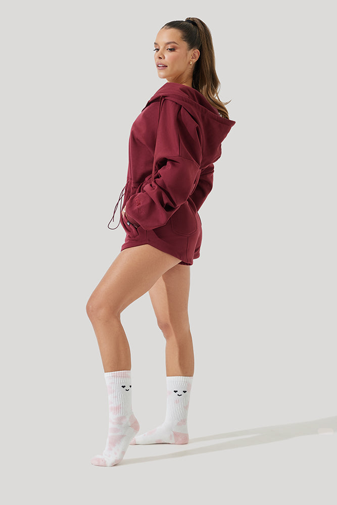 Cloud Romper - Red Wine Free Shipping Marketable