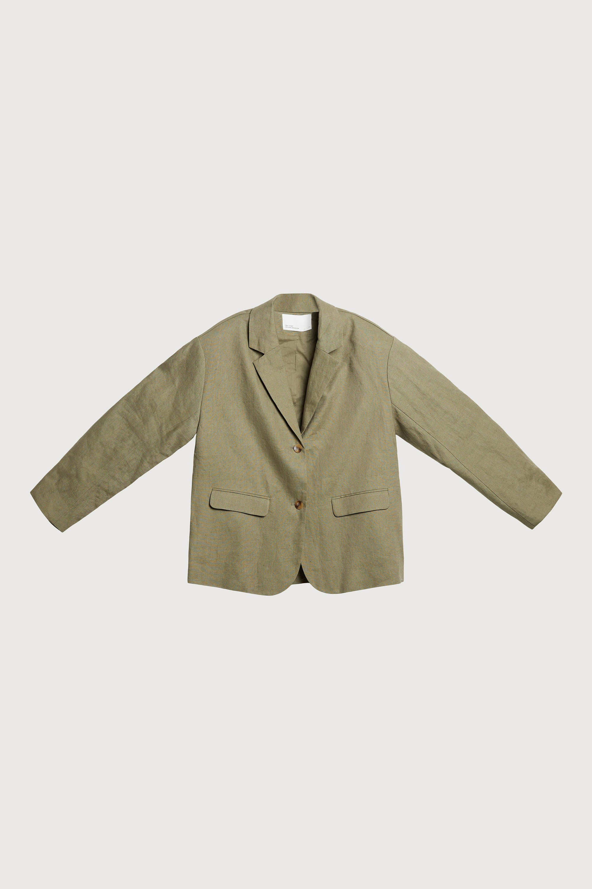 100% LINEN RELAXED FIT BLAZER Outlet Affordable