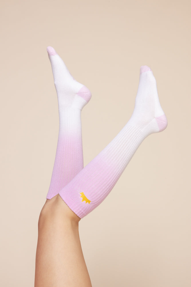 Knee High Socks - Bubblegum Looking For