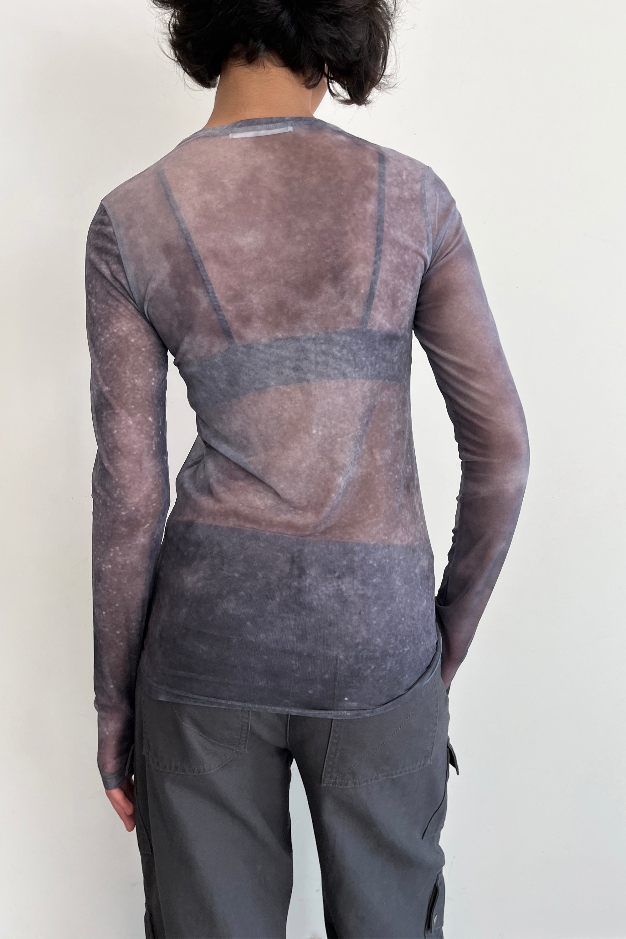 GRADIENT SHEER TOP Official For Sale