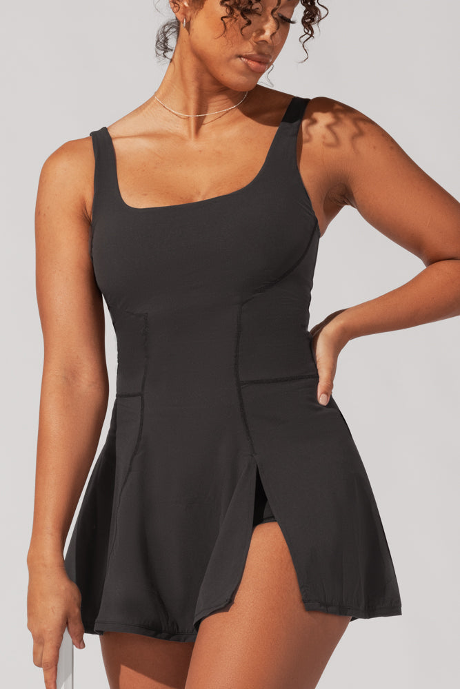 Tie-Breaker Superdress - Black Cheap Sale Comfortable