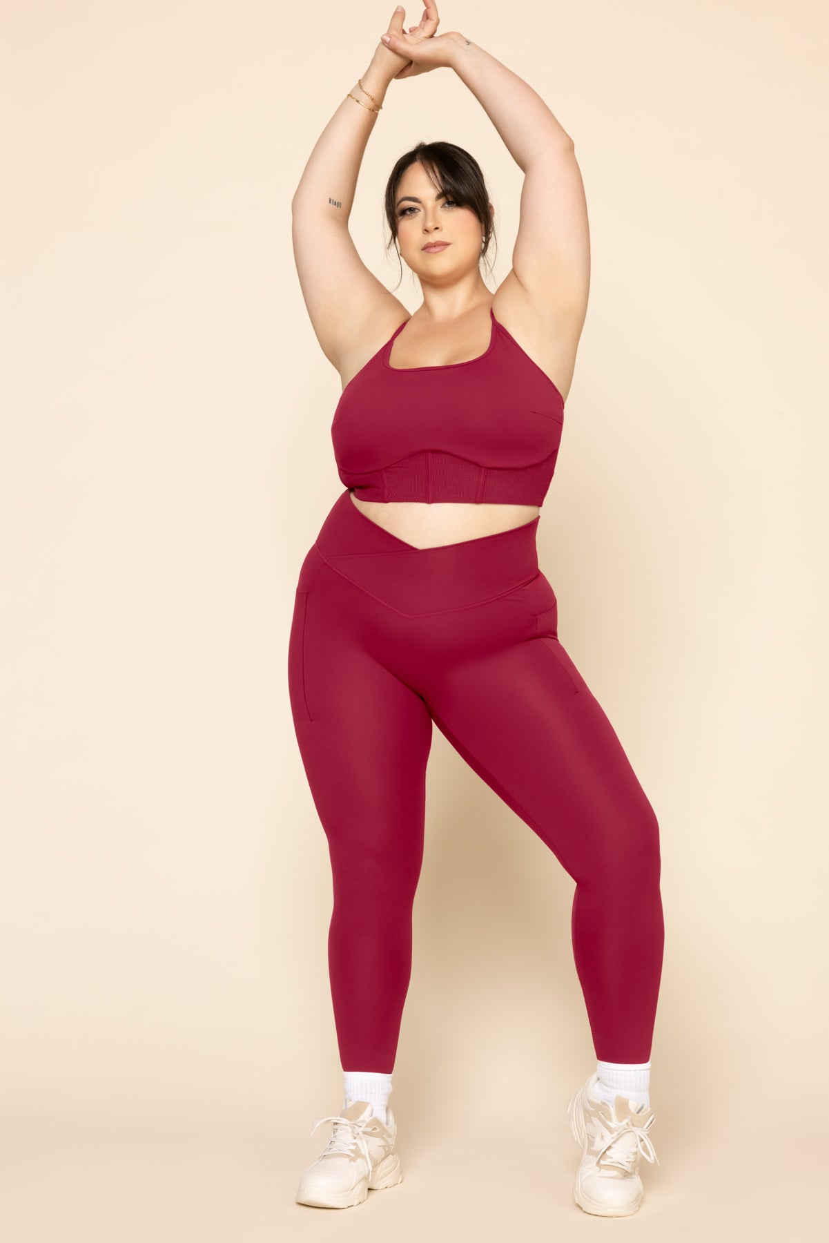 Crisscross Hourglass Leggings with Pockets - Ruby Buy Cheap Clearance Store