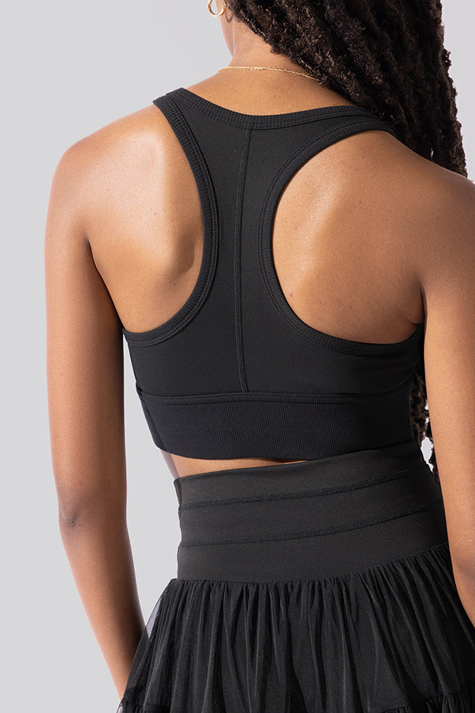 Sweat Sesh Crop Top - Black Fashionable For Sale