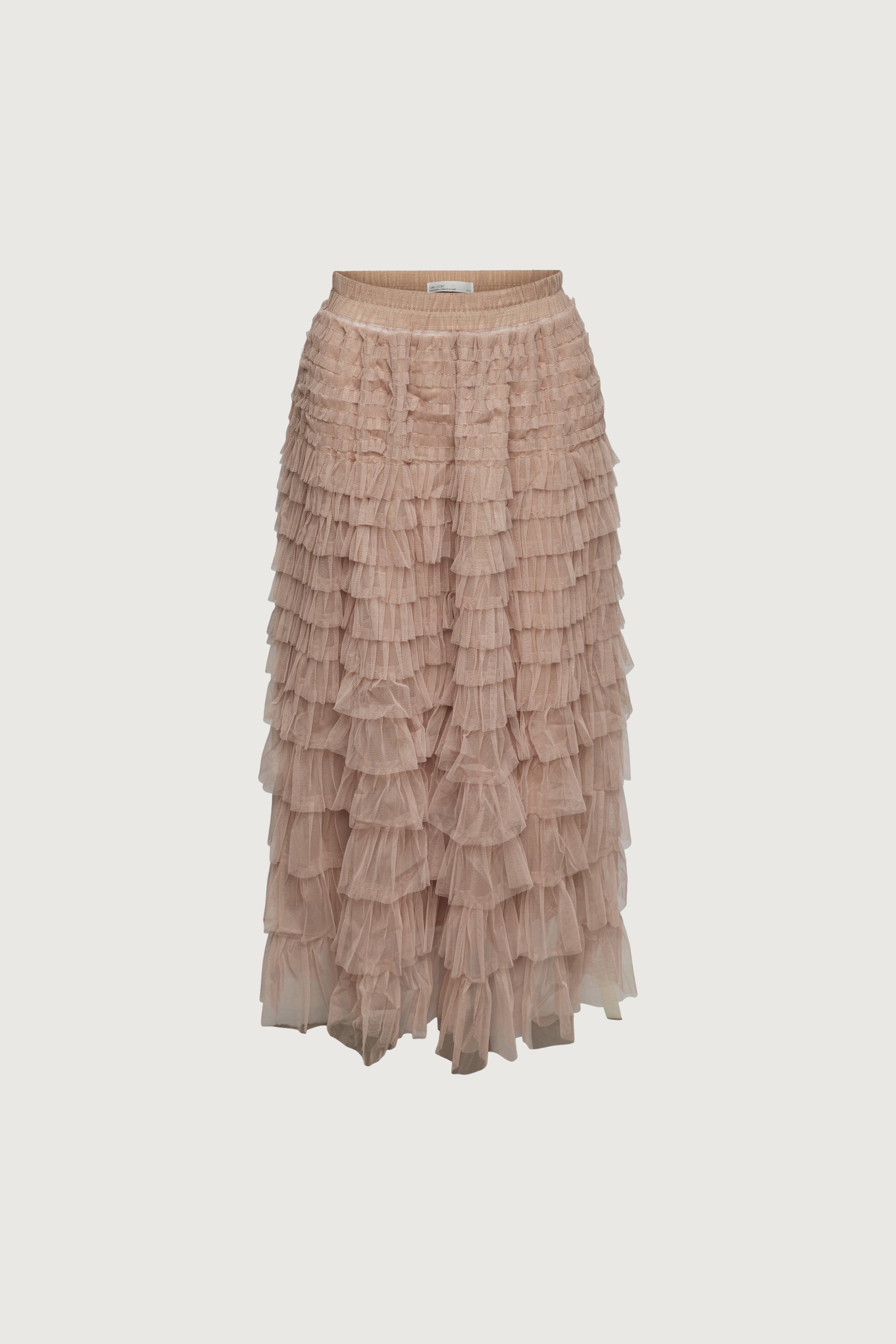 SHEER TIERED MAXI SKIRT In China