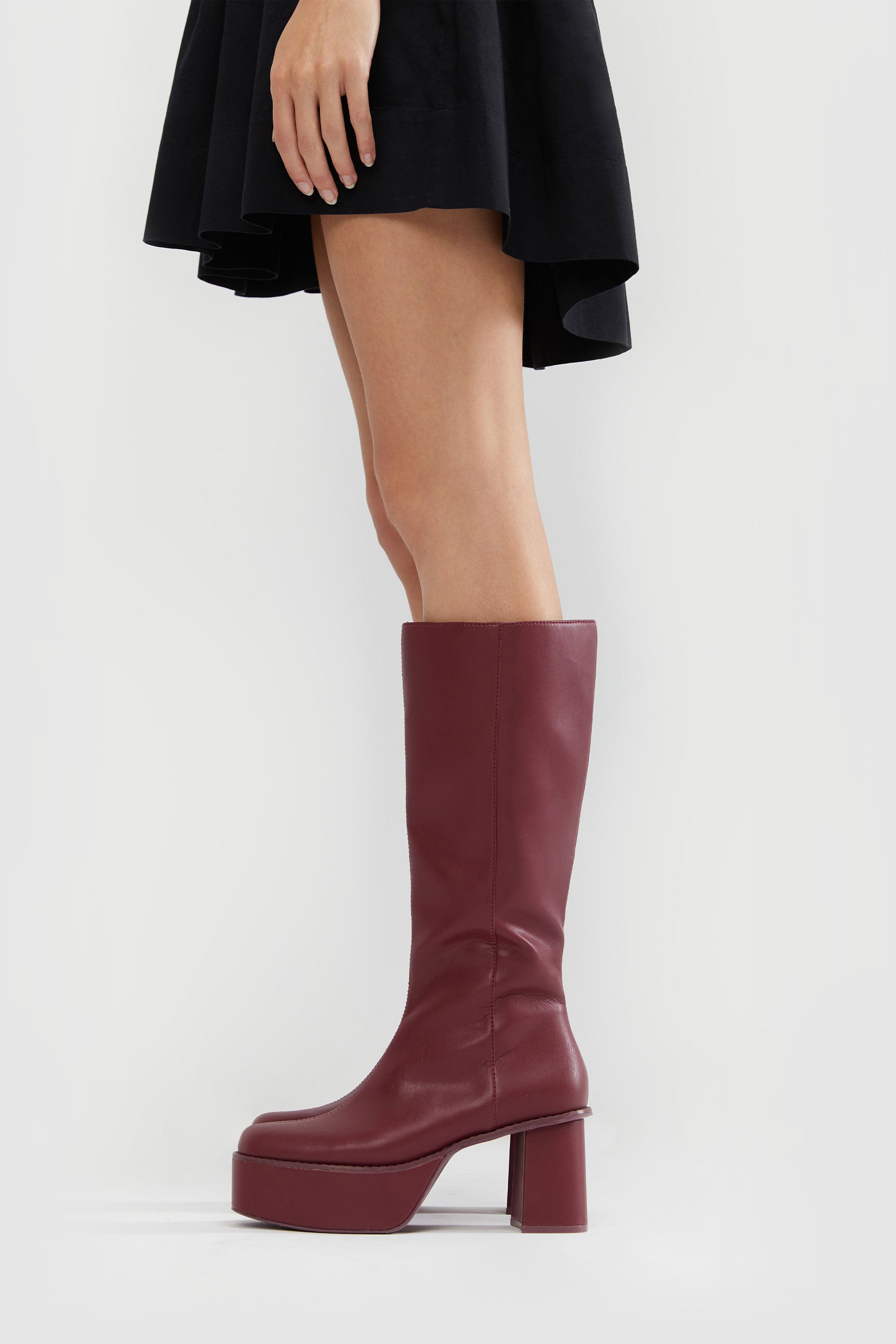 PLATFORM KNEE HIGH BOOTS Official Site Cheap Online