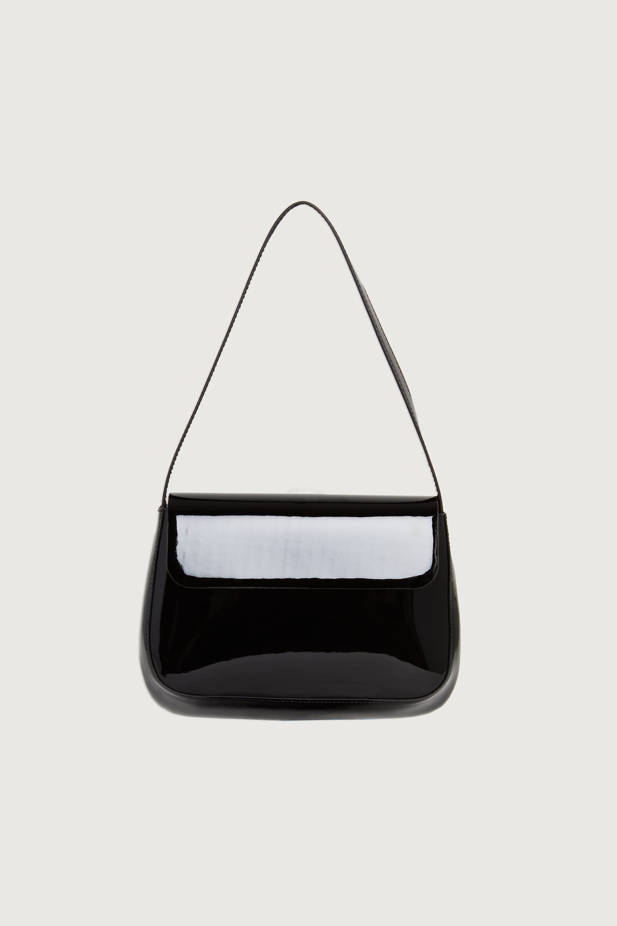 PATENT FRONT FLAP SHOULDER BAG Visit New Online