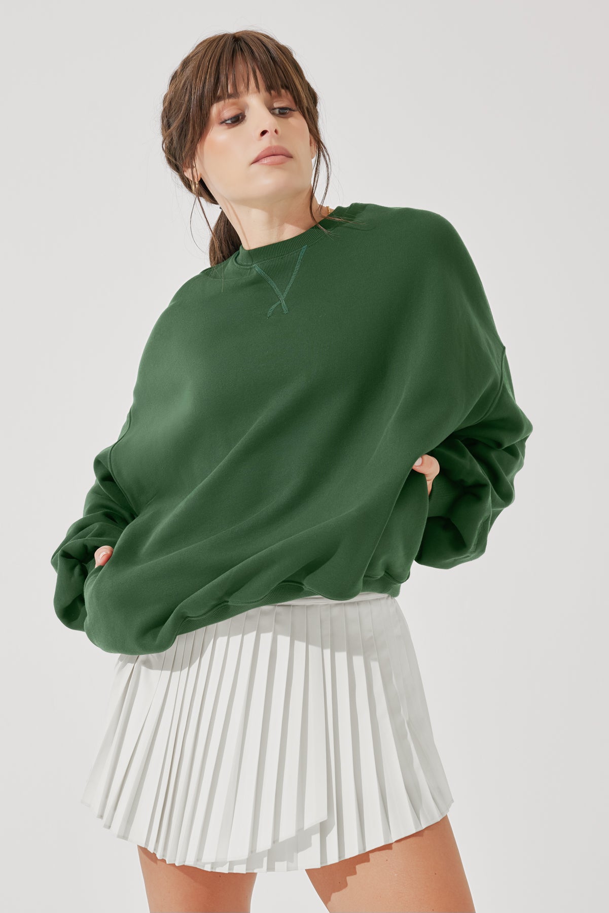 Cloud Crewneck Sweater - Fern Green Clearance Wiki