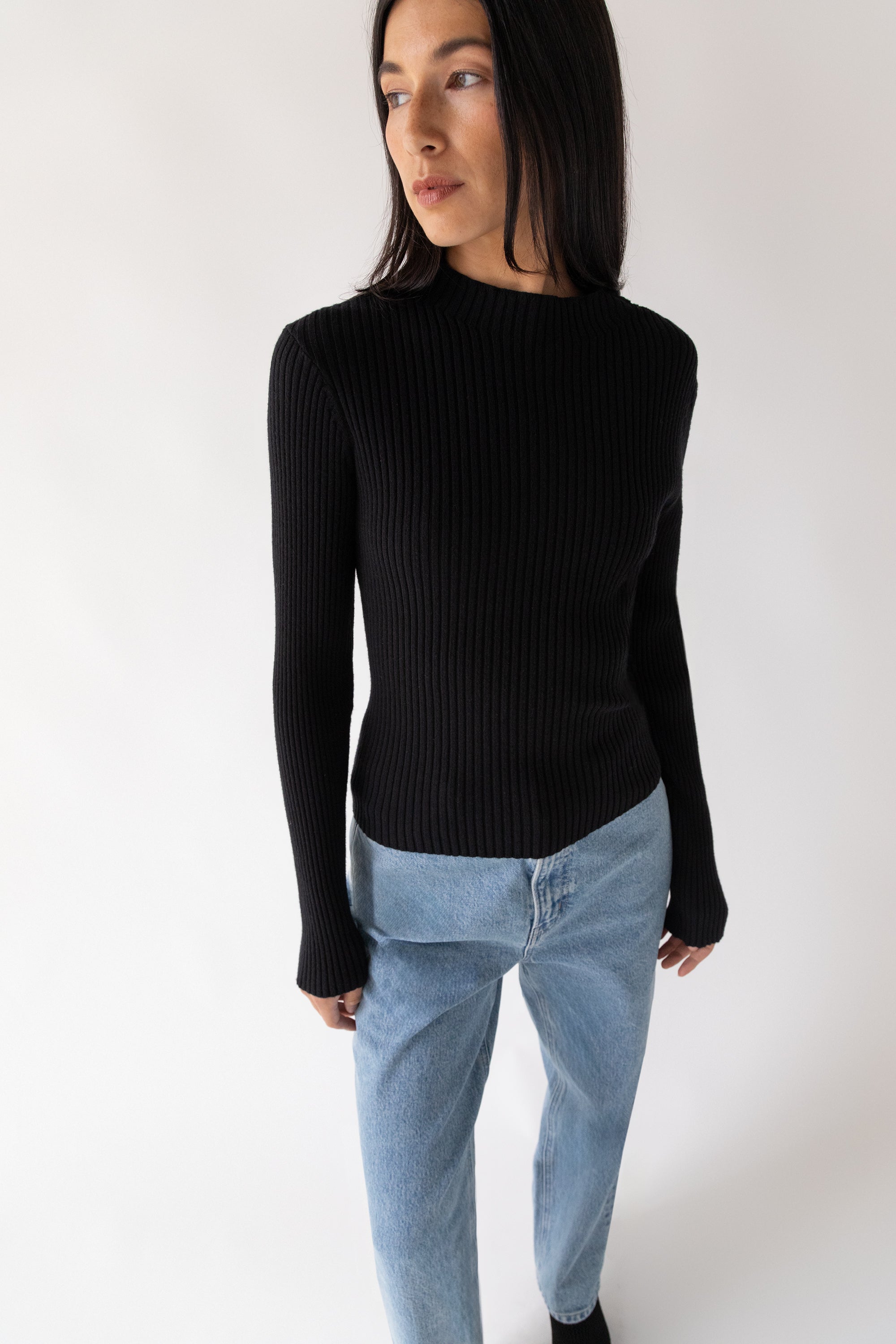 RIBBED SWEATER WITH TIE-BACK DESIGN Pick A Best Sale Online