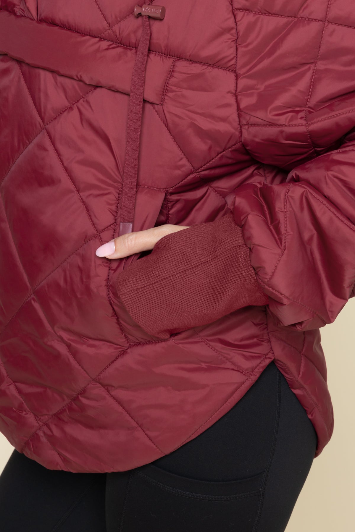 Pillow Packable Puffer Jacket - Crimson Cheap Buy Authentic