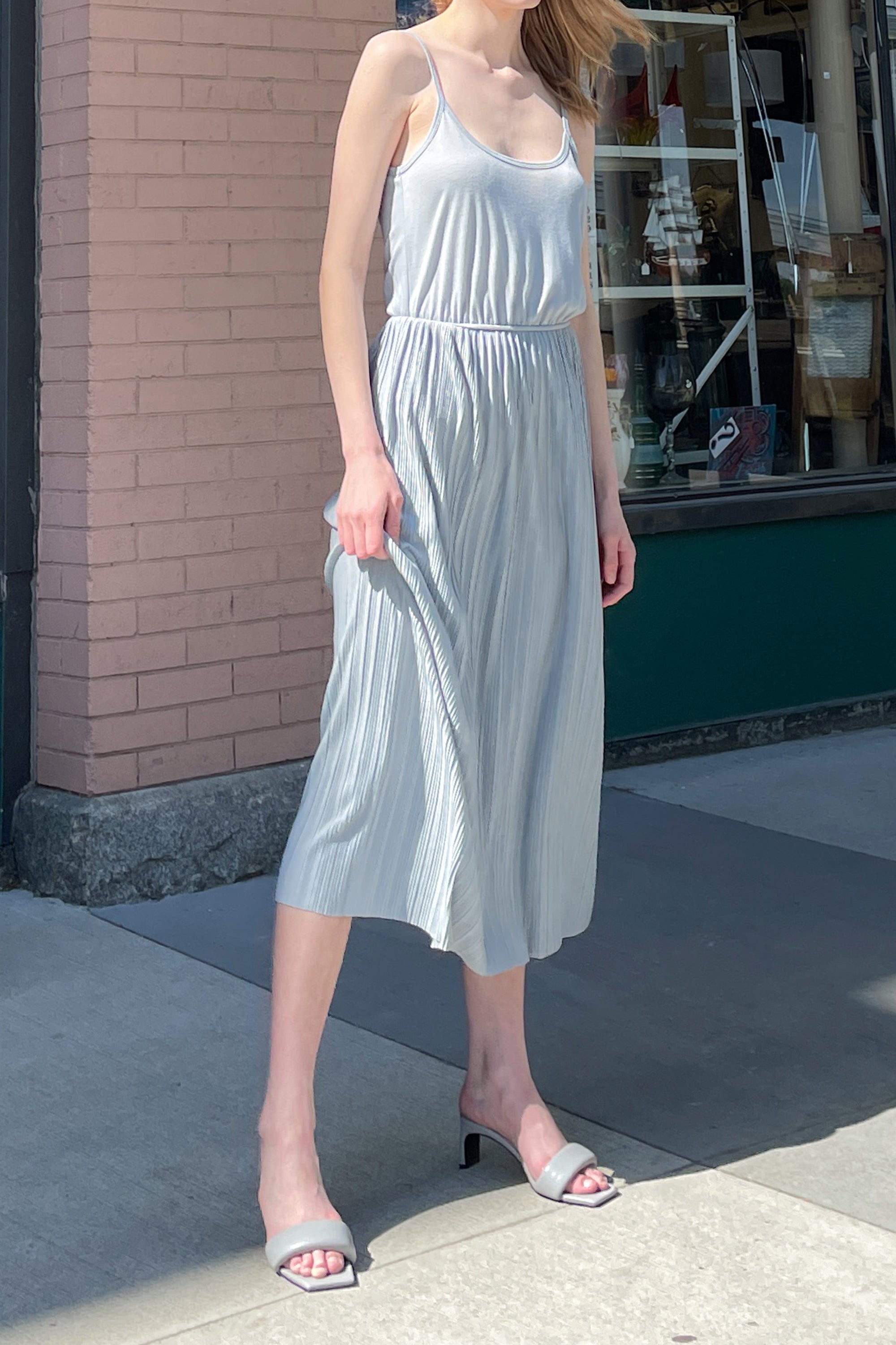 PLEATED MIDI DRESS Buy Cheap Low Shipping Fee