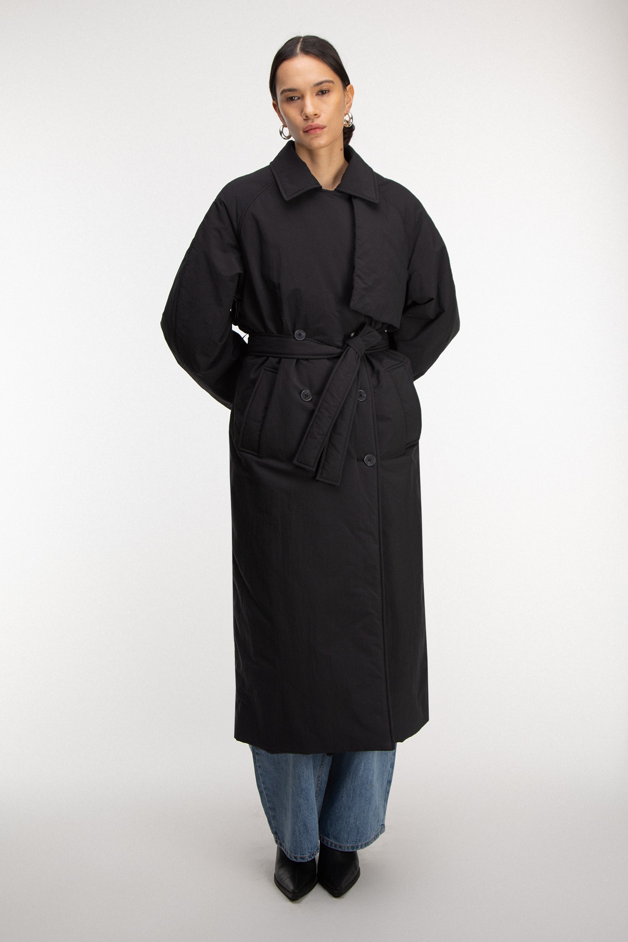 OVERSIZED PUFFER TRENCH COAT 2025 Cheap Pice