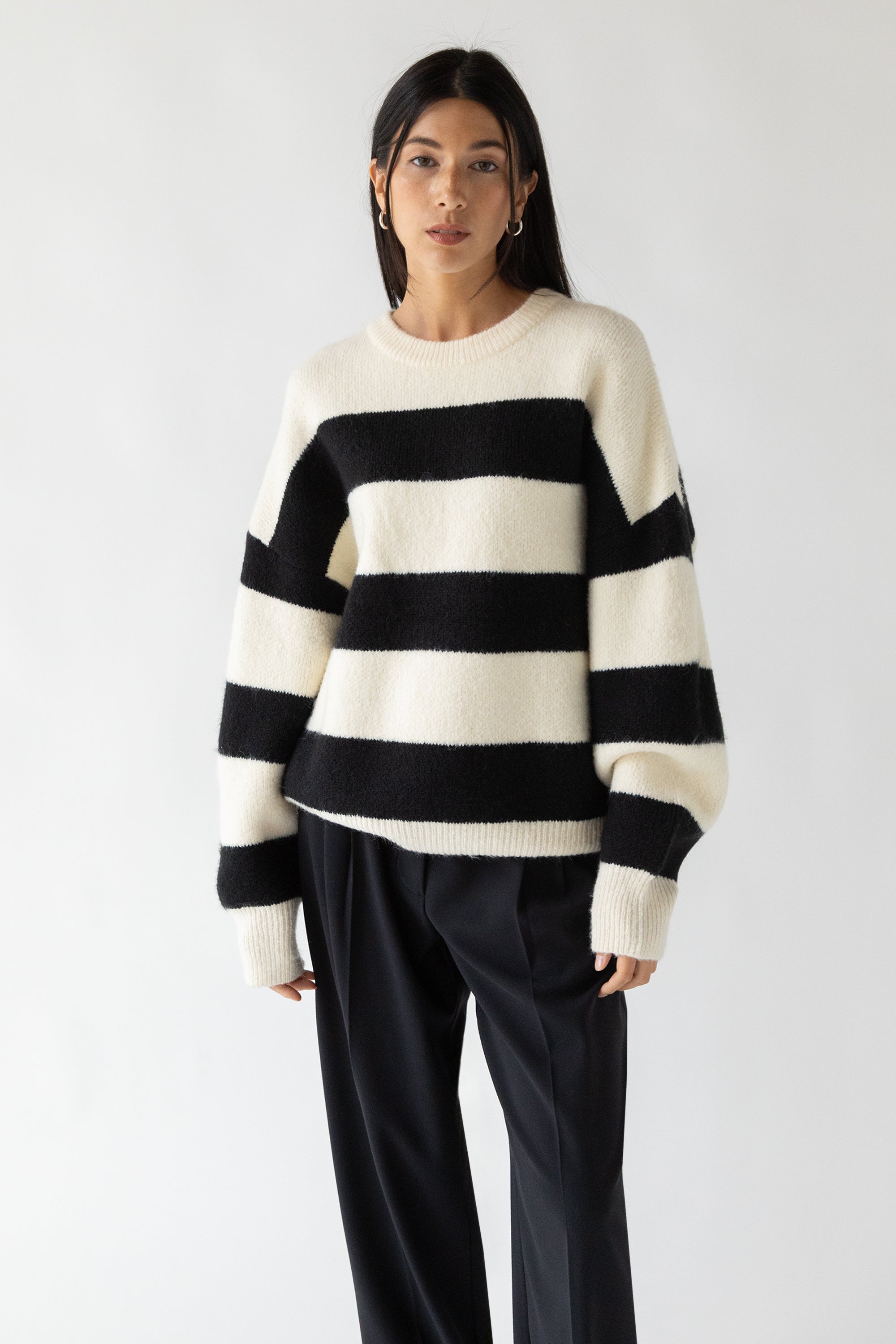 OVERSIZED STRIPED SWEATER Buy Cheap Looking For