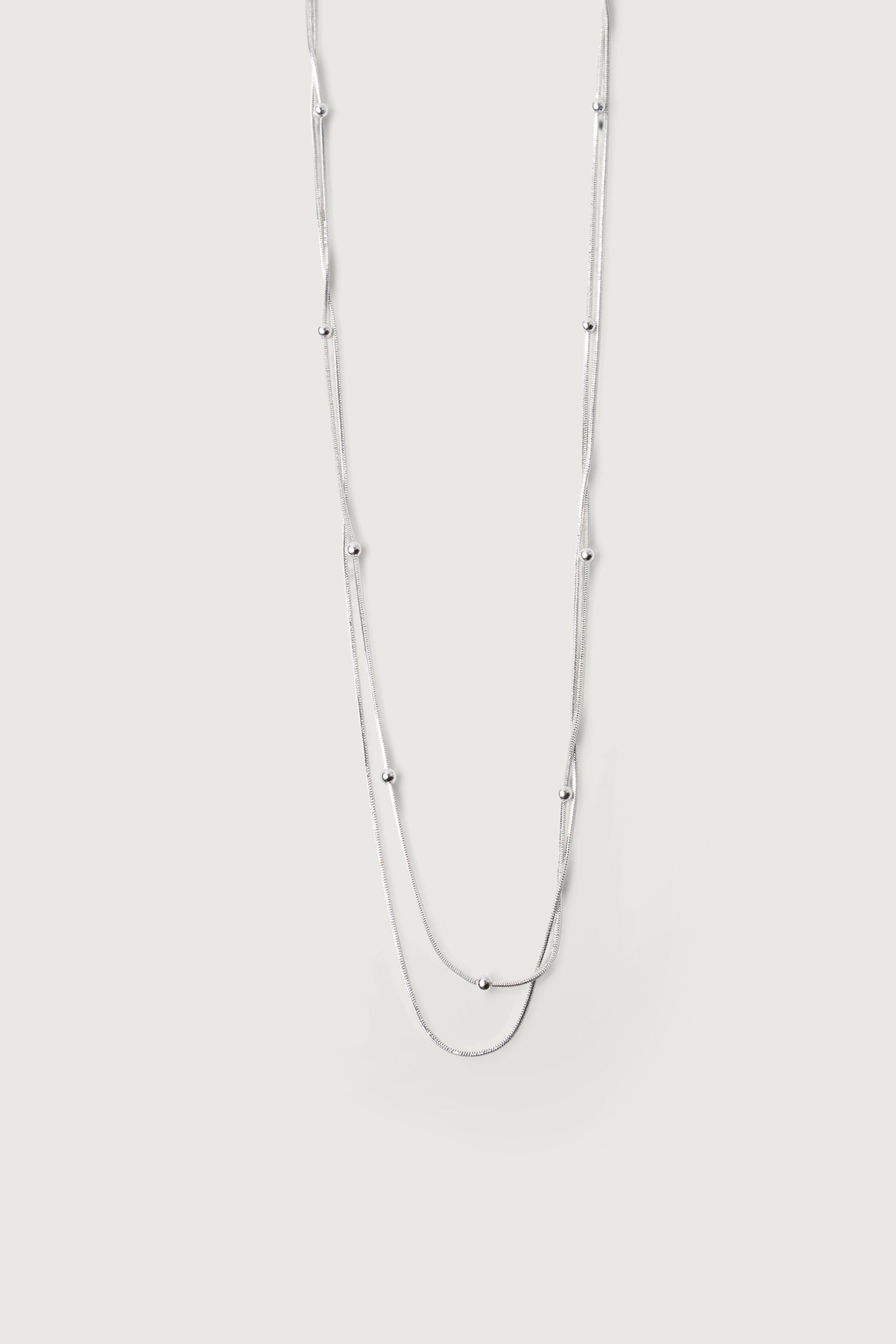 DOUBLE SNAKE CHAIN NECKLACE Best Sale Cheap Online