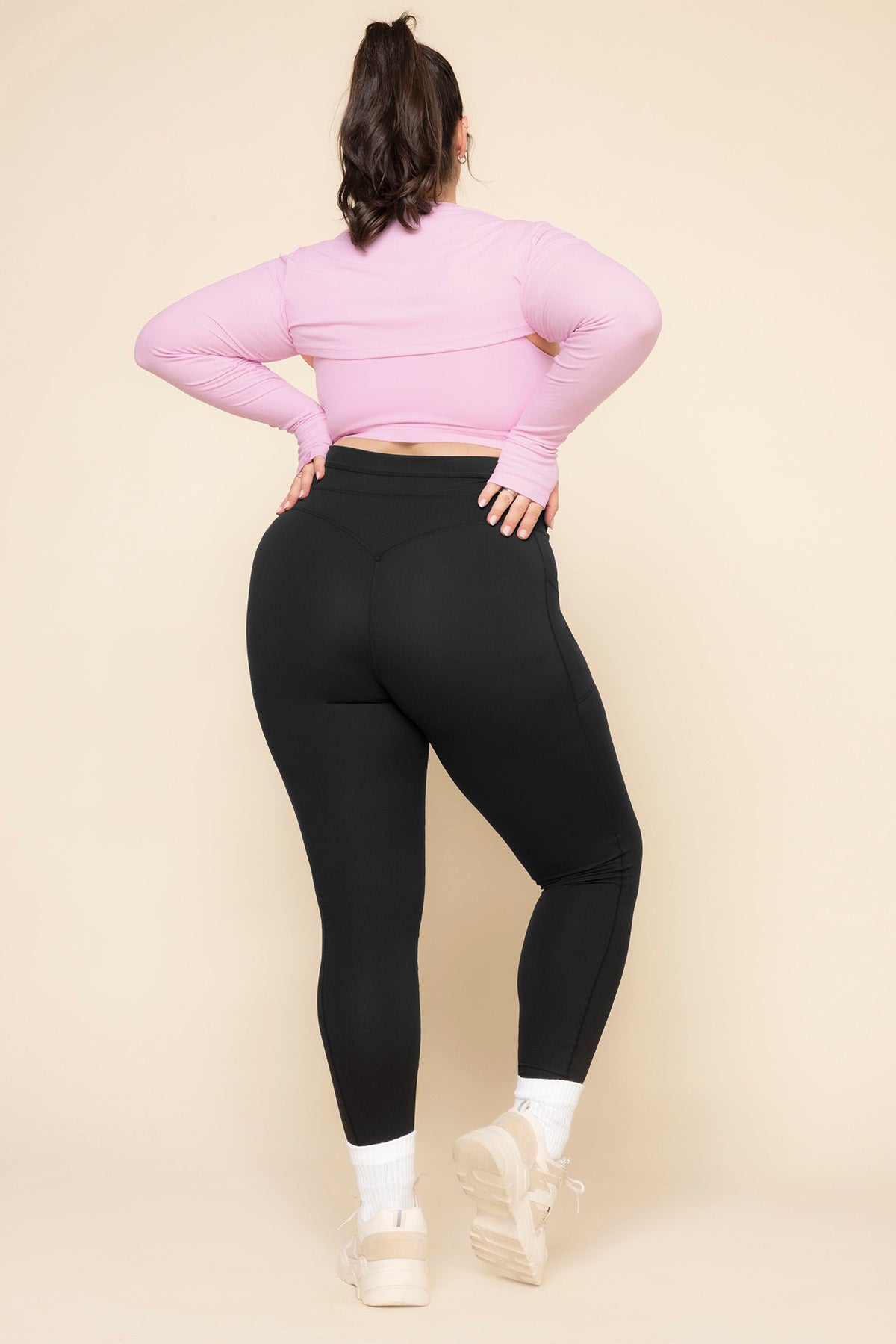 Cargo Leggings with Pockets - Black Affordable Online