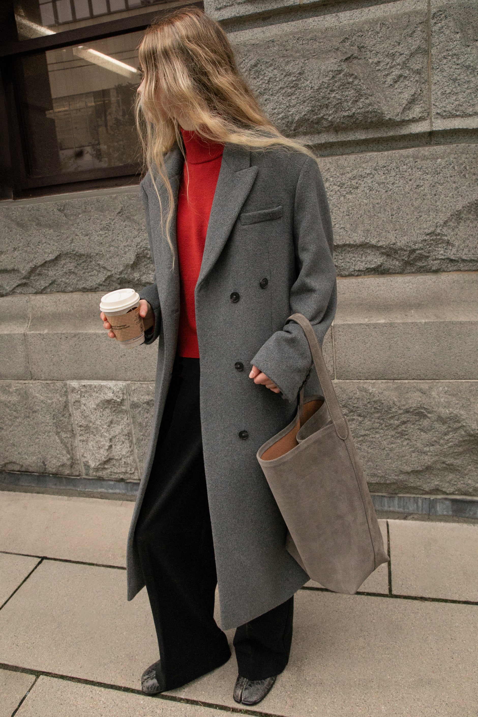 OVERSIZED WOOL-BLEND COAT Buy Cheap With Credit Card