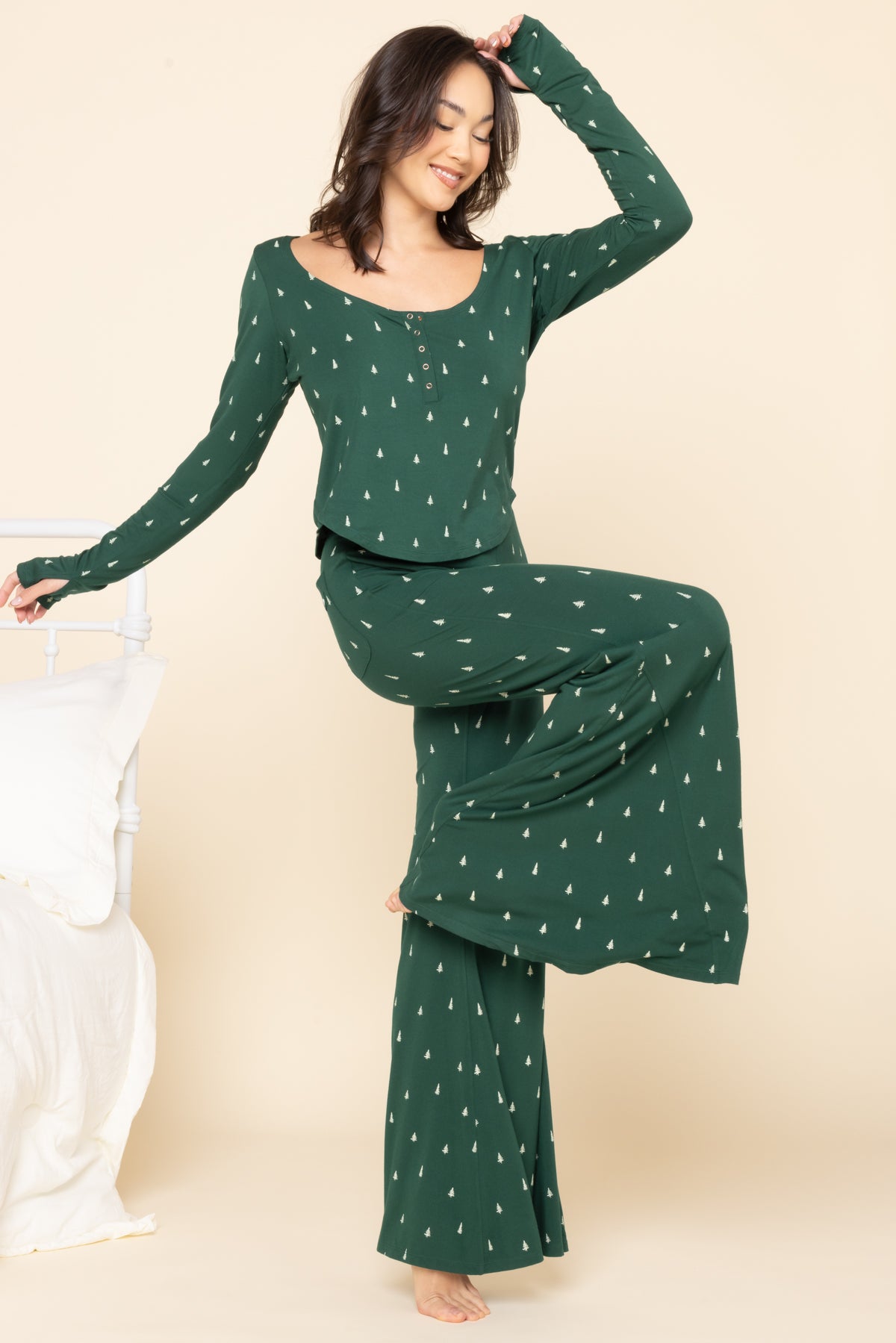 Deep Sleep Bell Bottoms - Holiday Pine Amazing Pice Cheap Online