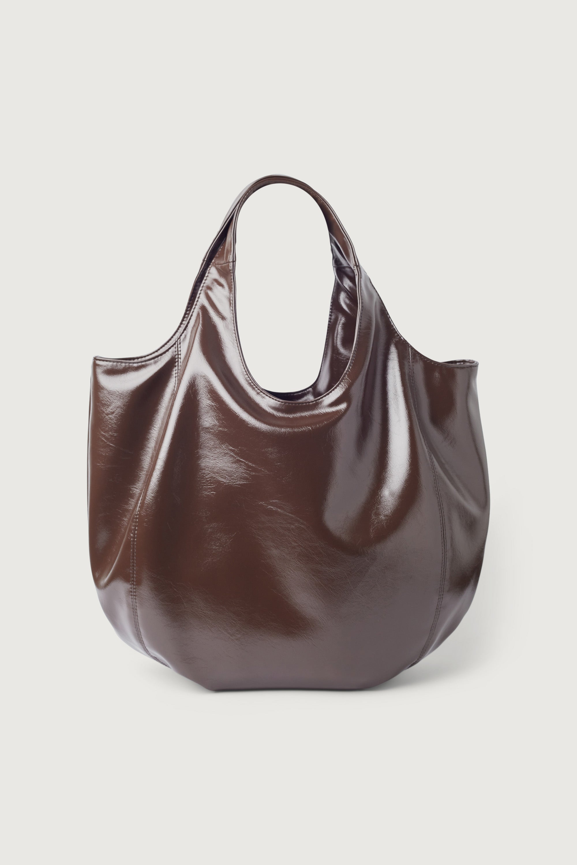 PADDED VEGAN LEATHER TOTE BAG Outlet View