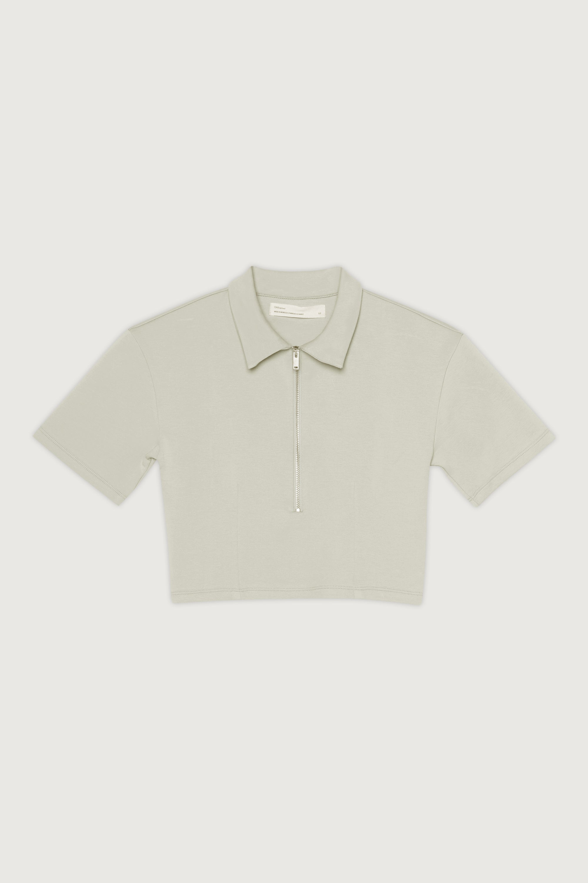 COLLARED HALF ZIP TEE Low Pice